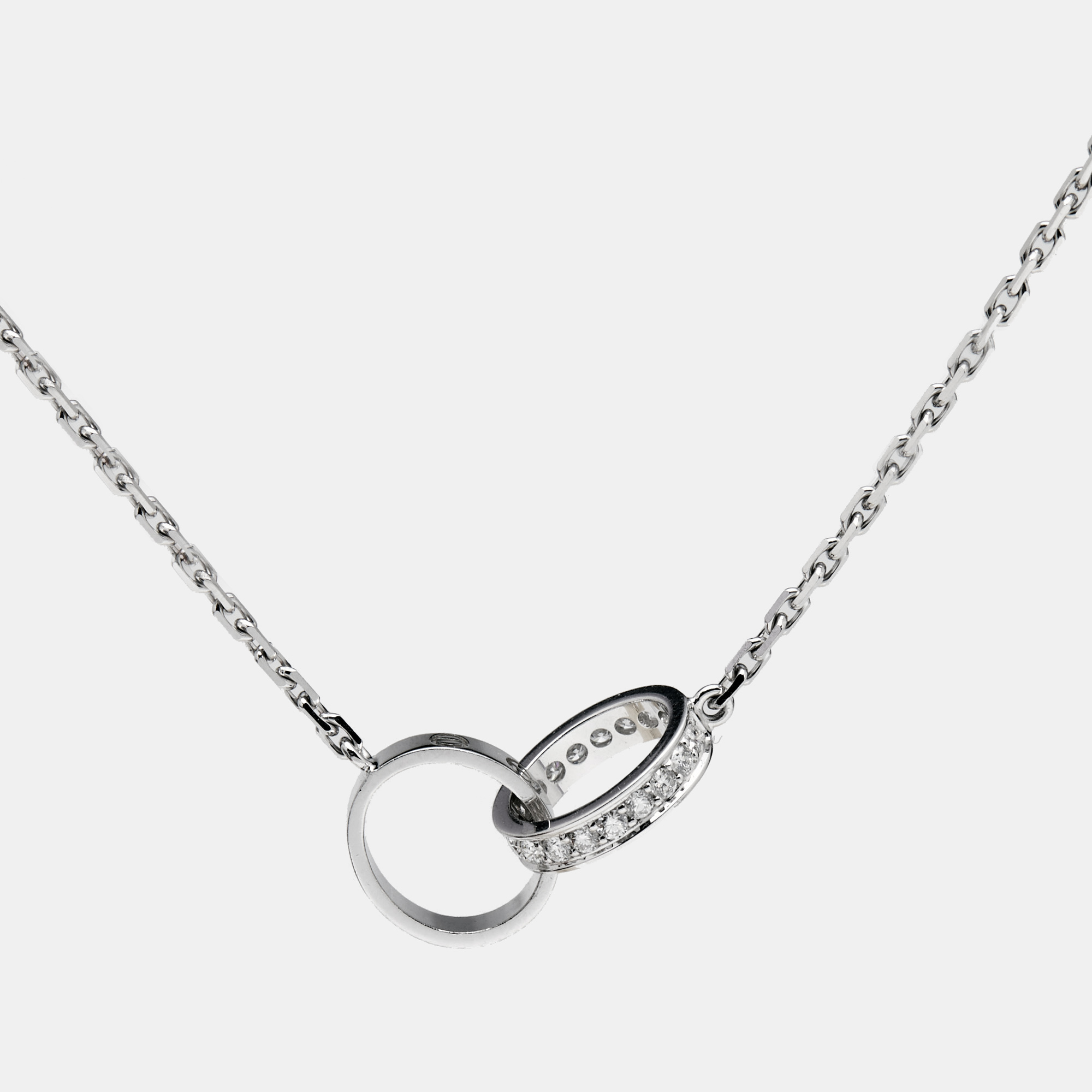 

Cartier Love Interlocking Diamonds 18k White Gold Necklace