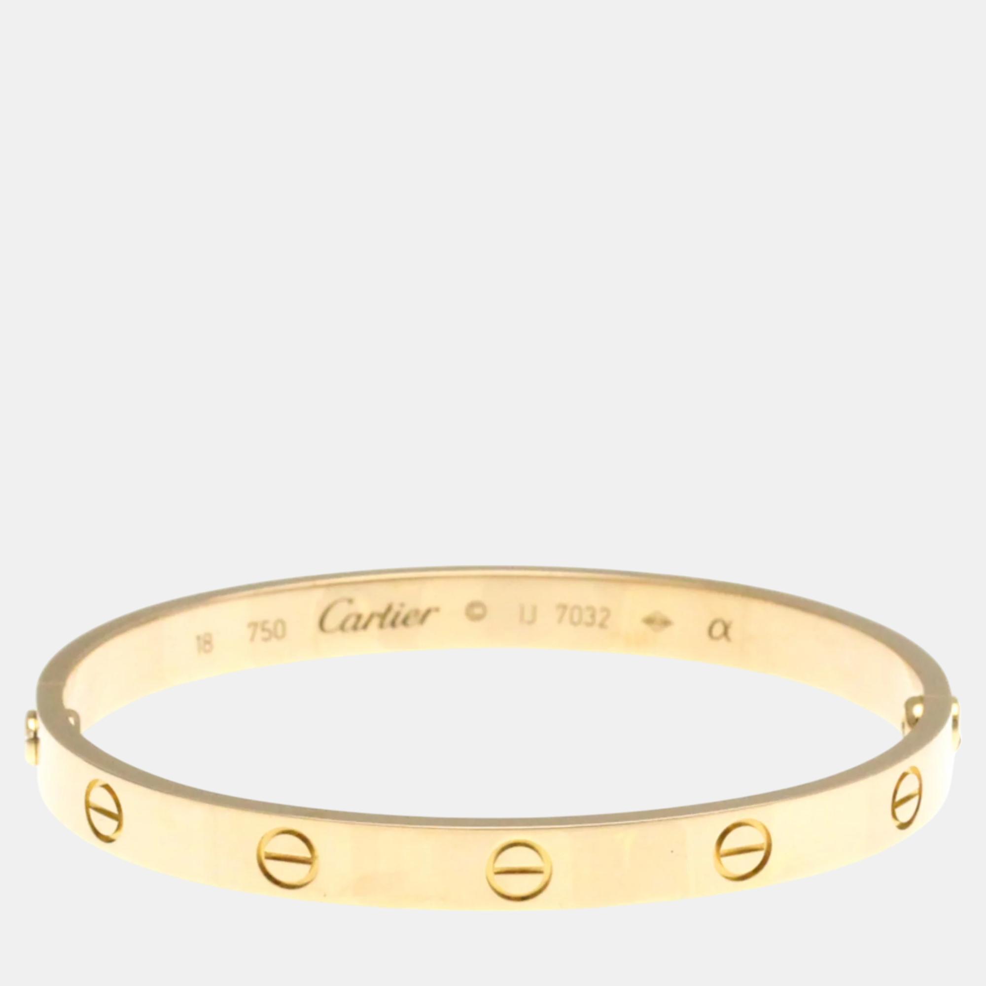 

Cartier 18K Rose Gold Love Bangle Bracelet