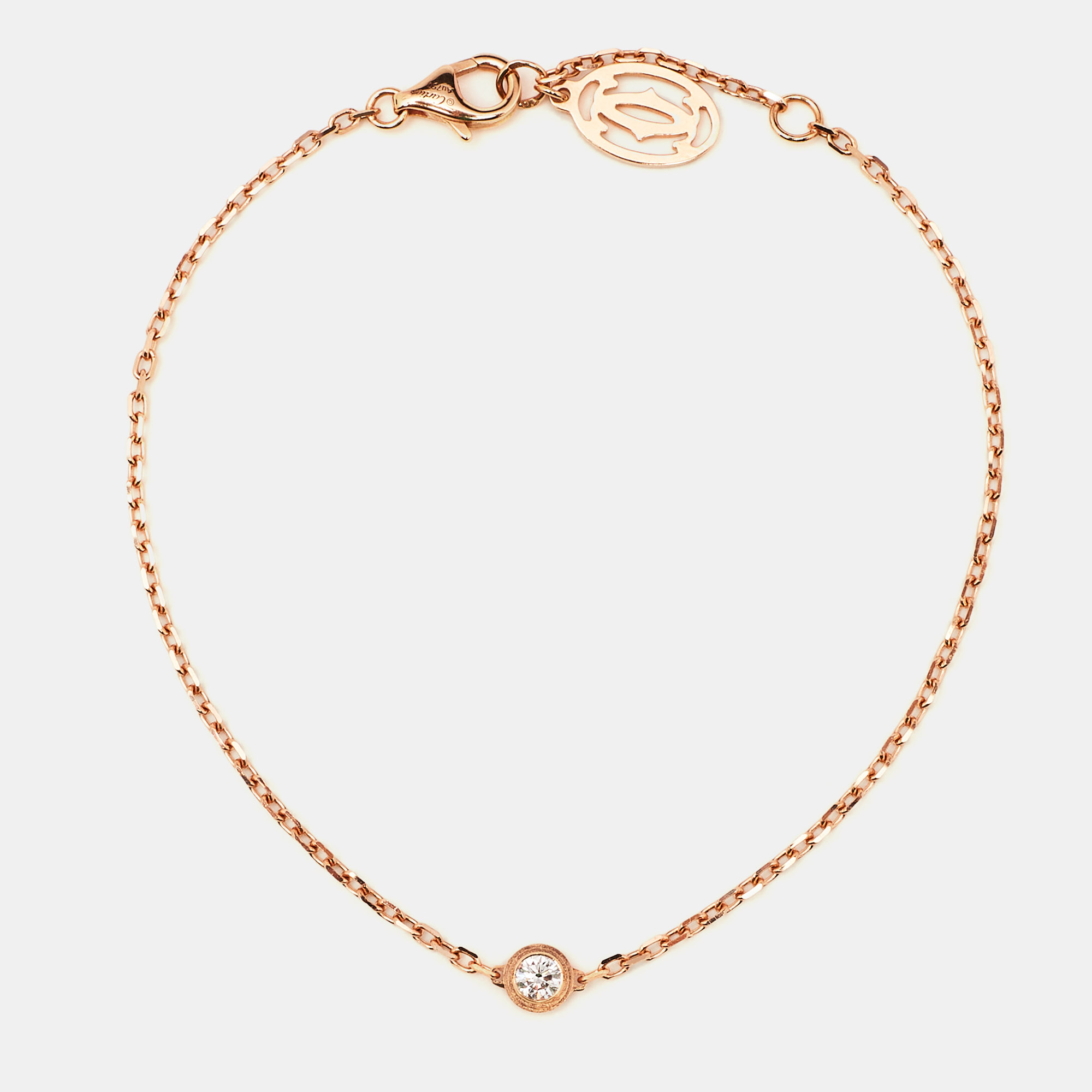 

Cartier d'Amour Diamond 18k Rose Gold Small Model Bracelet