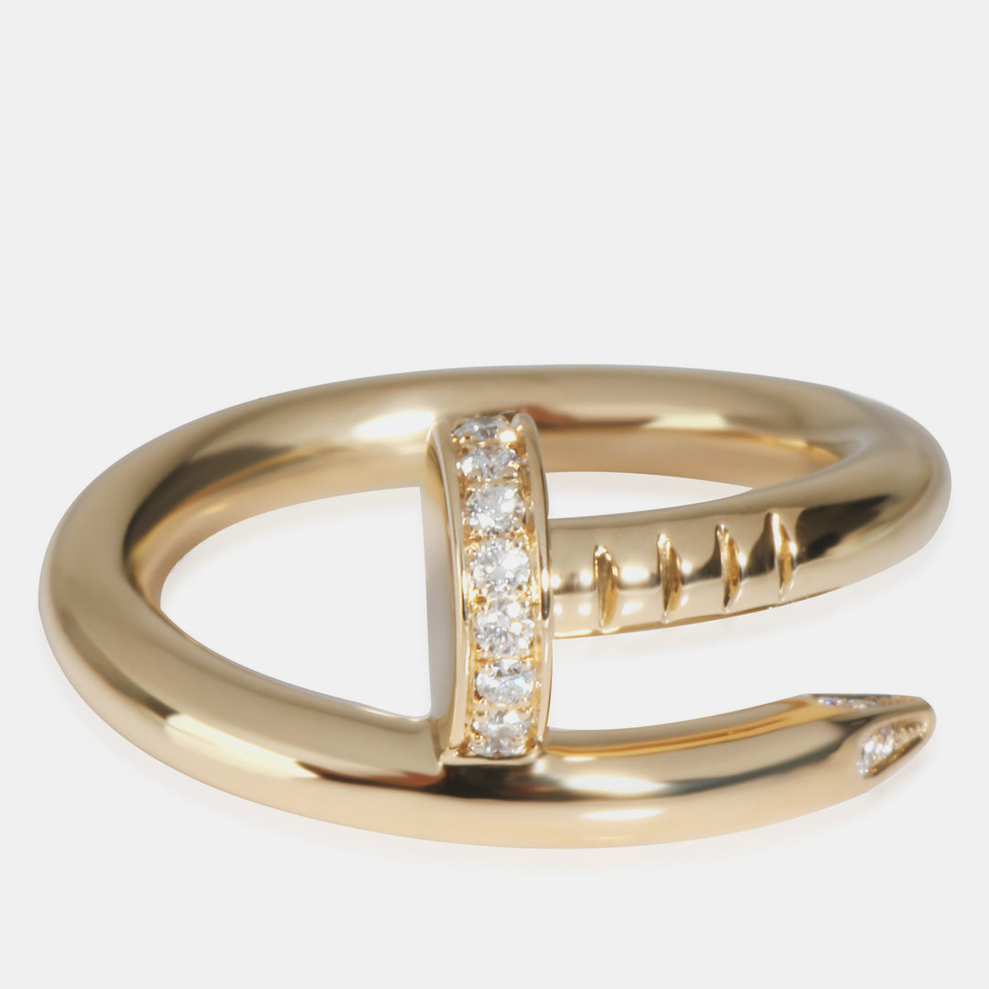 

Cartier Yellow Gold Juste Un Clou Ring, Diamonds US 4.75