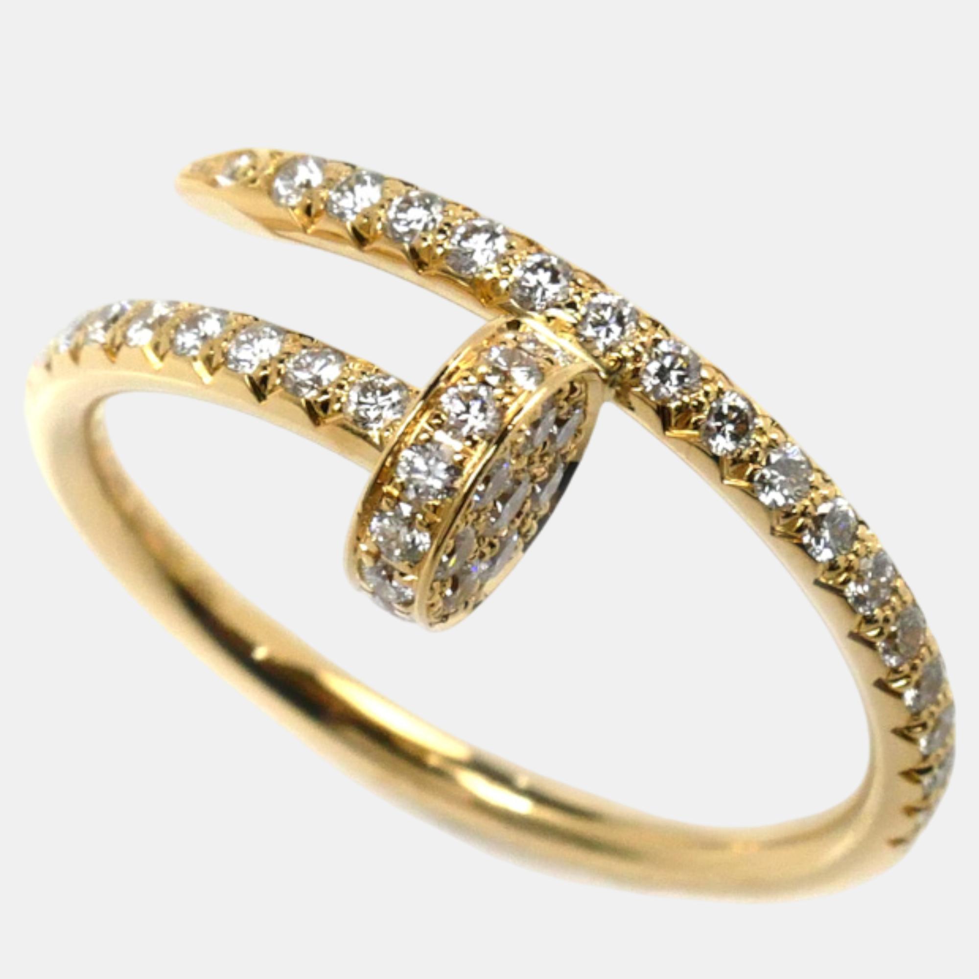 

Cartier Yellow Gold Diamond Juste Un Clou Ring Gold Metal