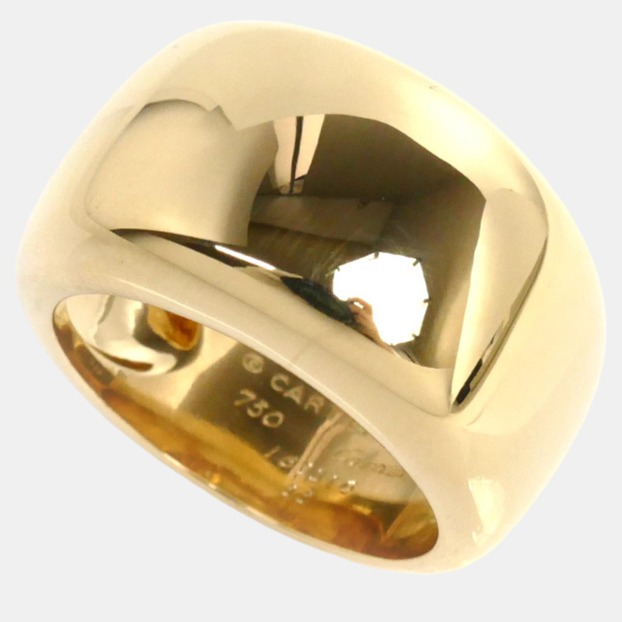 

Cartier 18K Yellow Gold Nouvelle Vague Ring EU 56