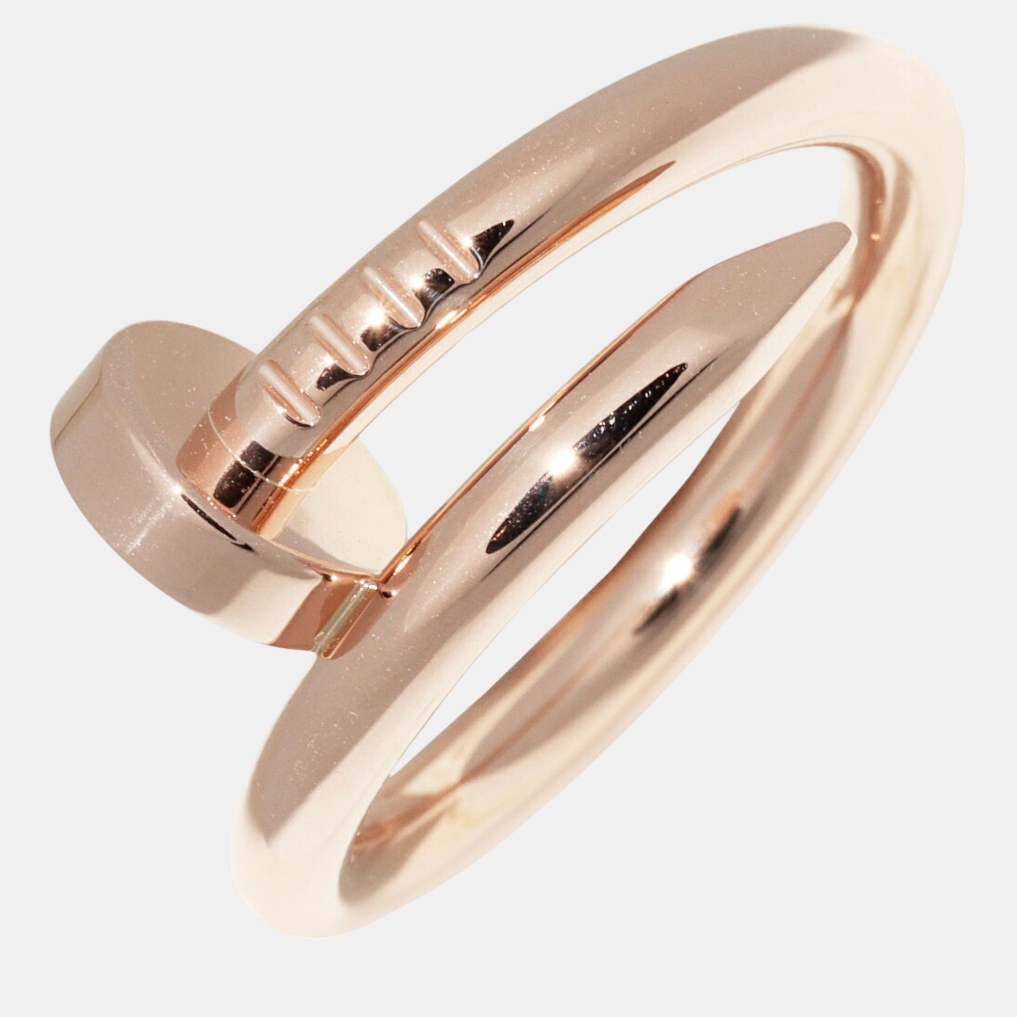 

Cartier 18K Rose Gold Juste Un Clou Ring EU 53