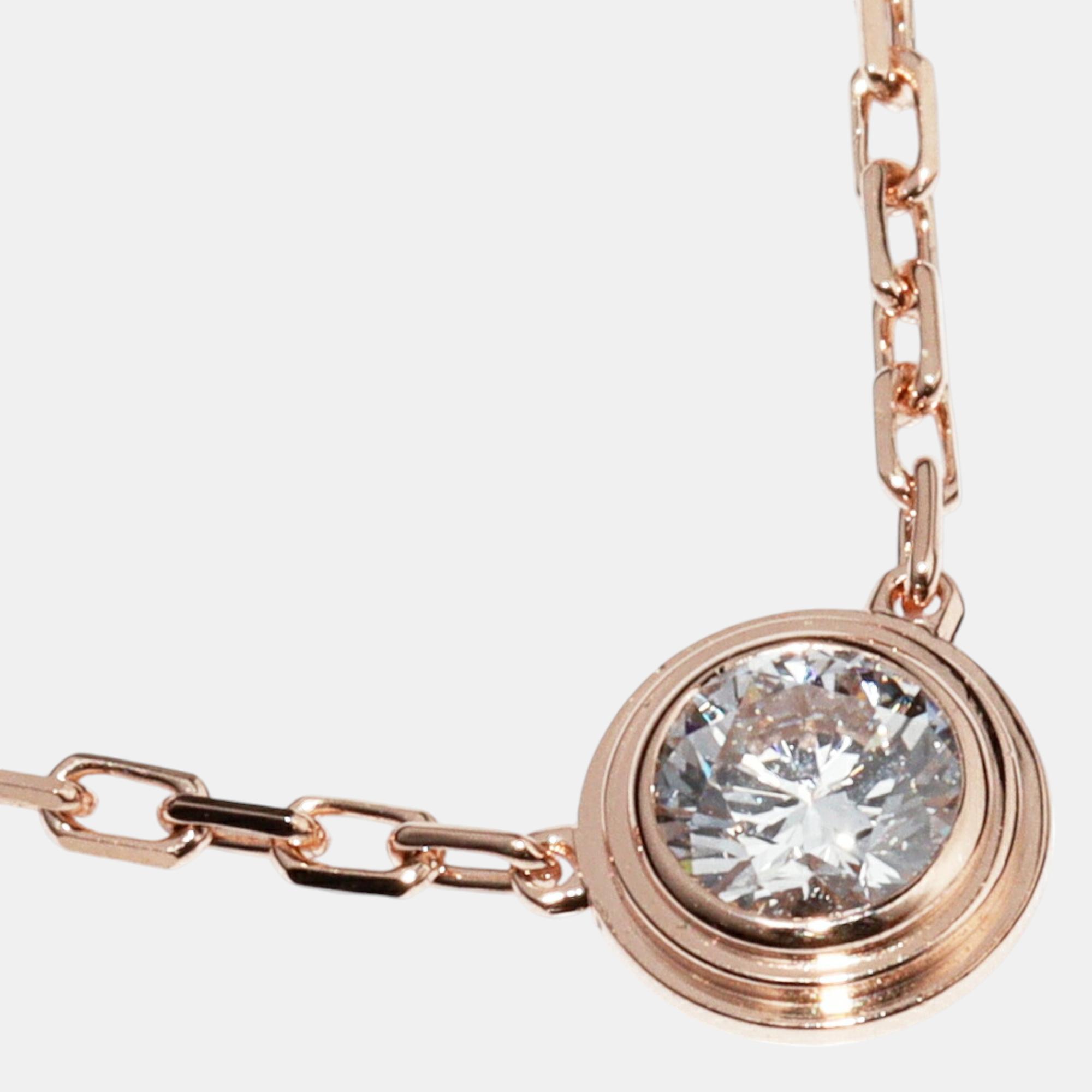 

Cartier 18K Rose Gold Diamond Necklace