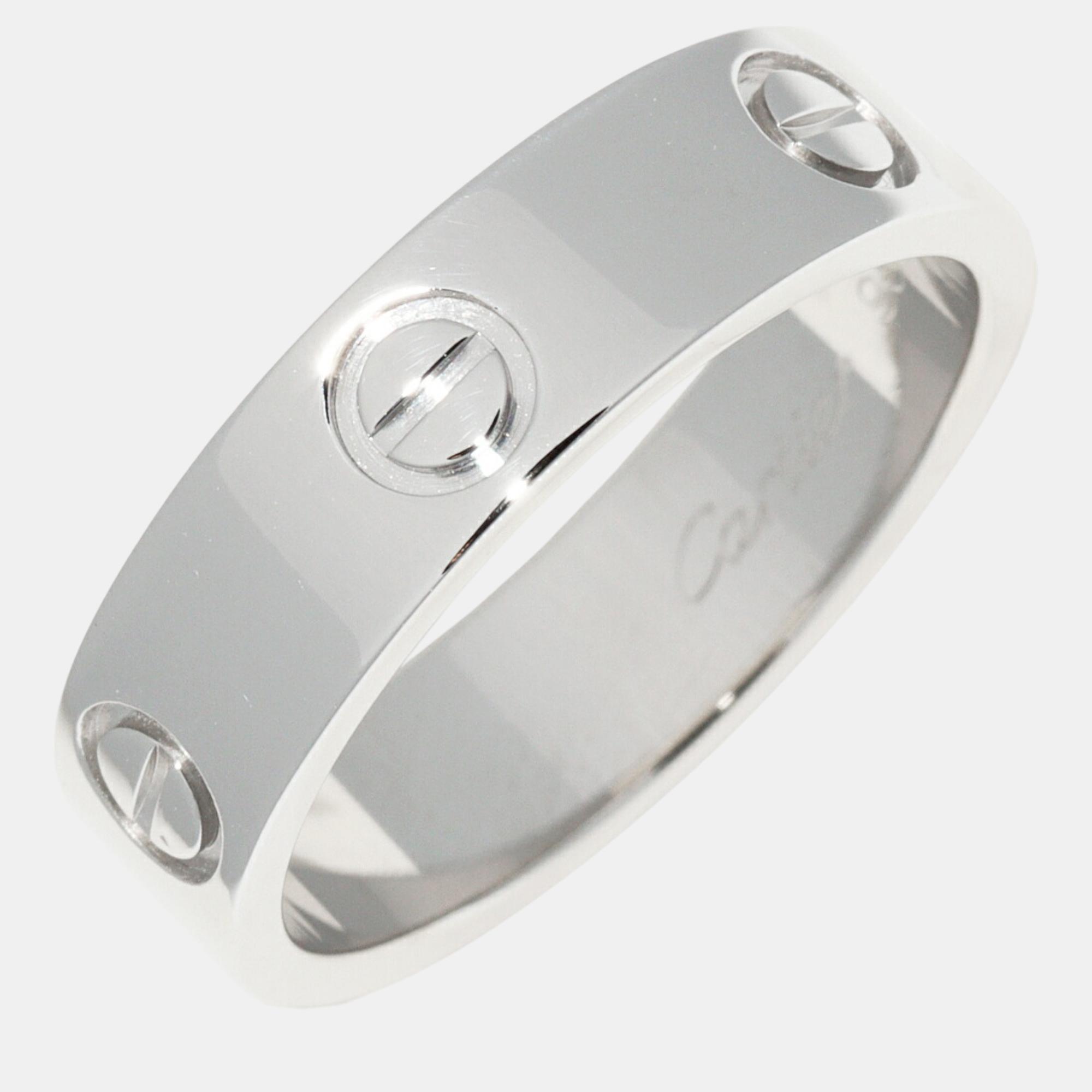 

Bvlgari 18K White Gold B.Zero1 Ring EU 48