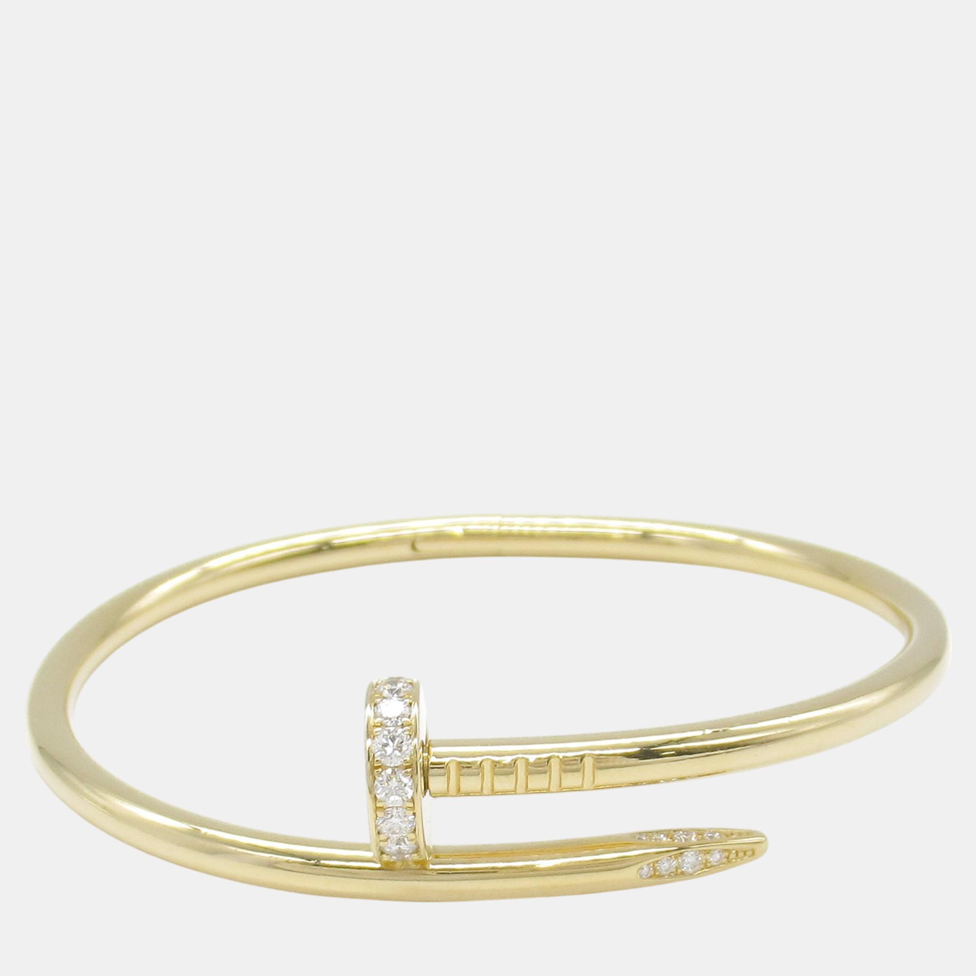 

Cartier 18k Yellow Gold Juste Un Clou Diamond Bracelet