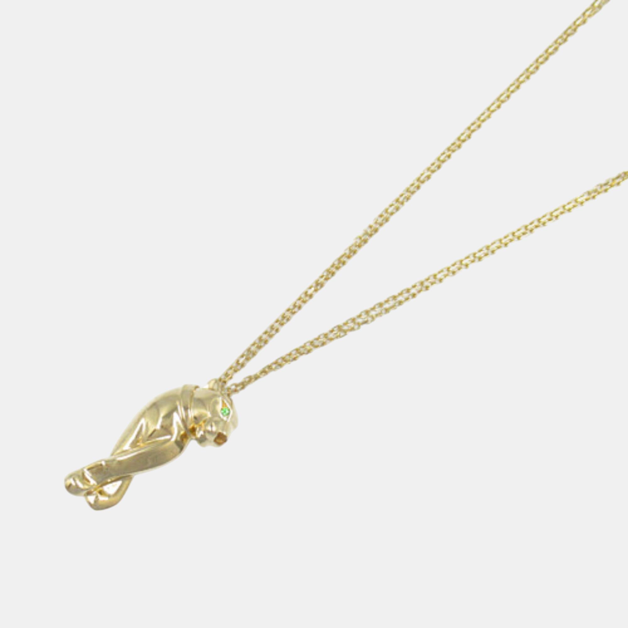 

Cartier Panthere Necklace 18k Yellow Gold Green Metal