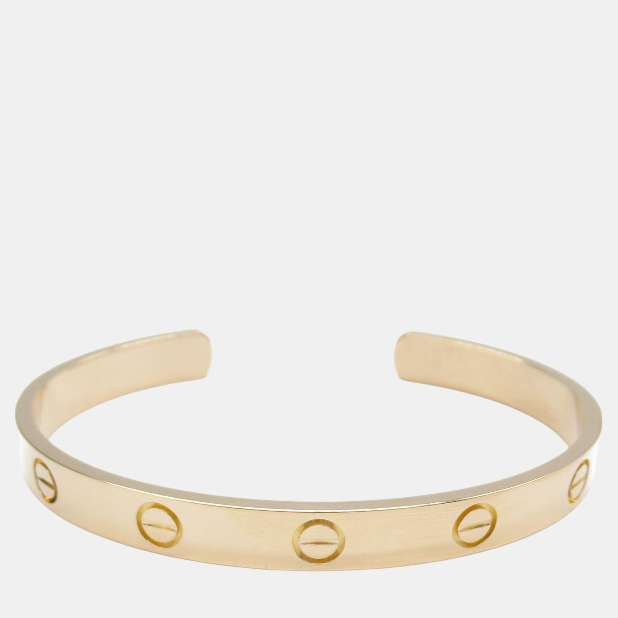 

Cartier Love Open Bracelet 18k Pink Gold Pink Gold Gold Metal