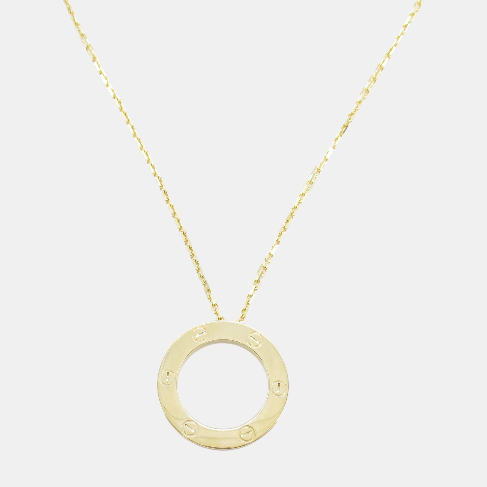 

Cartier Love Circle Necklace 18k Yellow Gold Gold Metal