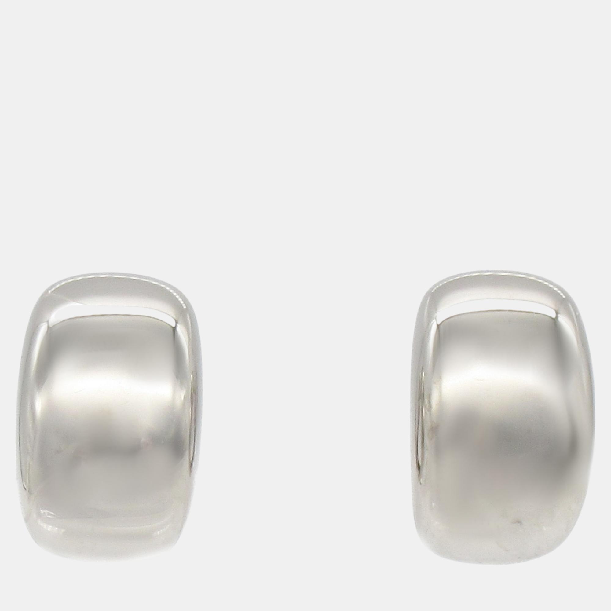 

Cartier Nouvelle Vague Earrings 18k White Gold White Gold Silver Metal