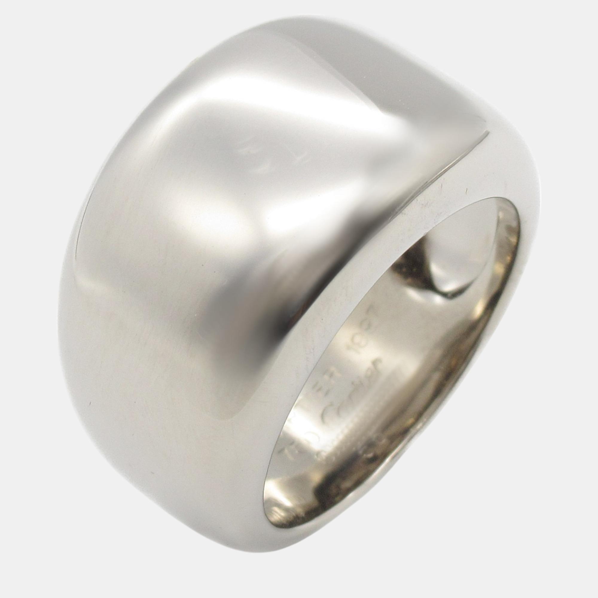 

Cartier 18K White Gold Nouvelle Vague Band Ring EU 55