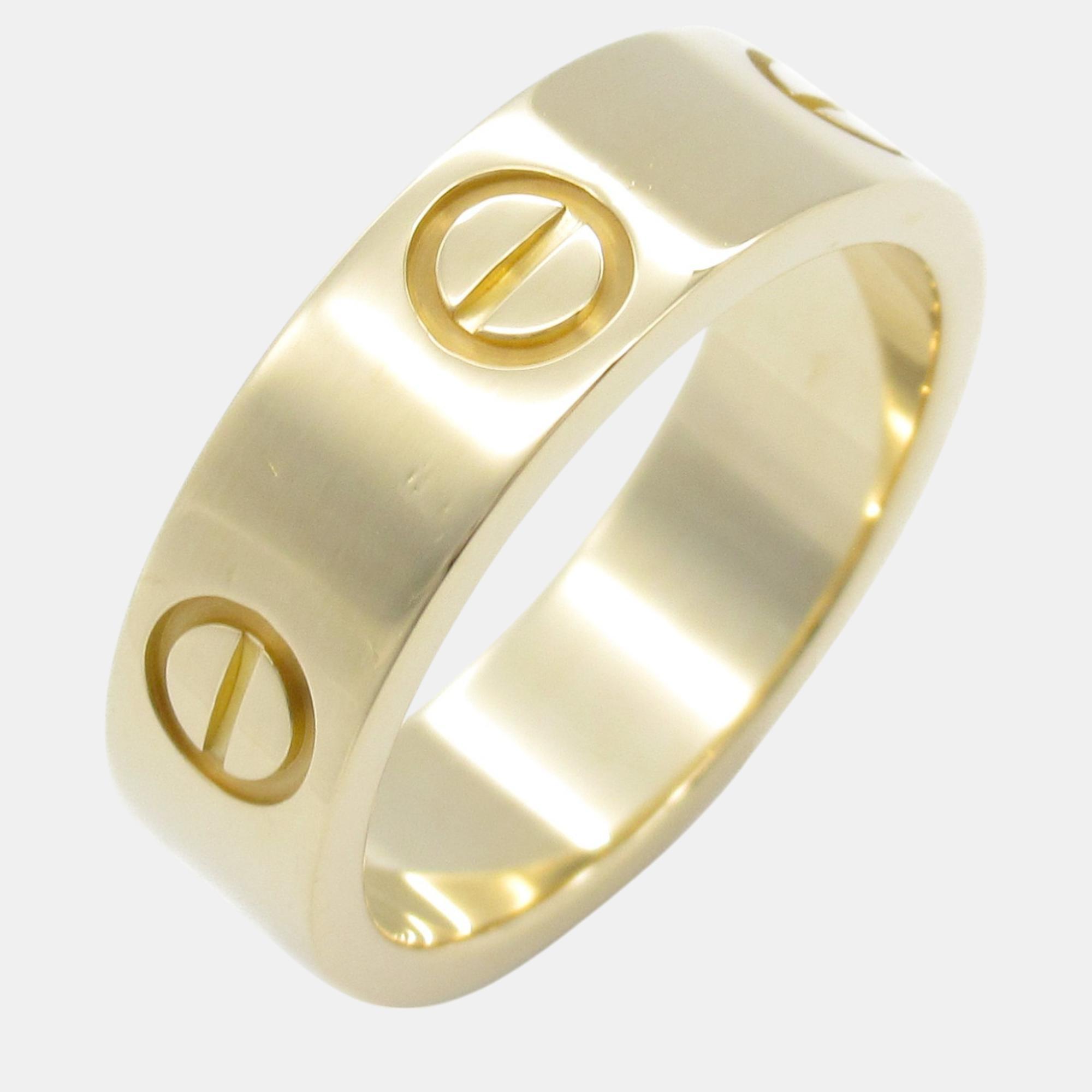 

Cartier 18K Yellow Gold Love Ring EU 50