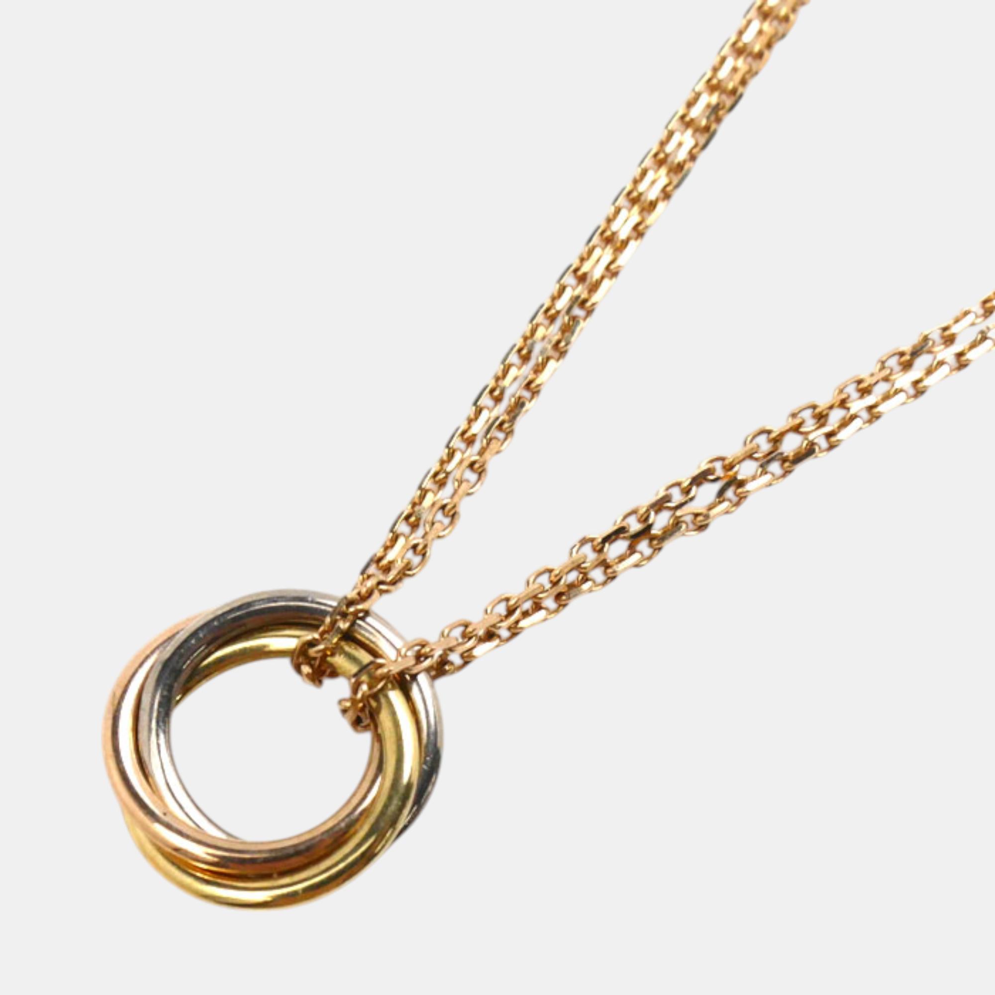 

Cartier Trinity Necklace 18k Gold Pink Metal