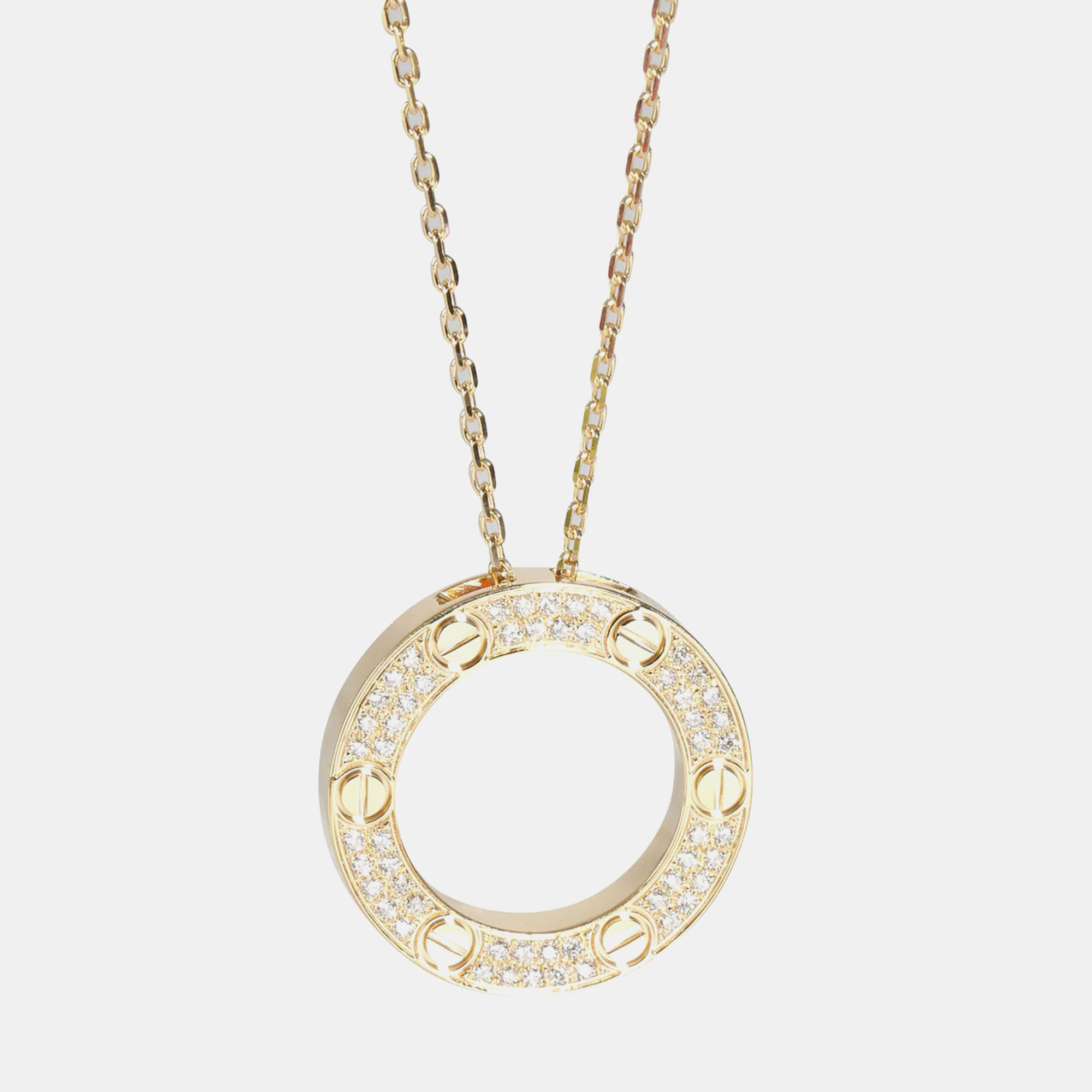 

Cartier 18K Yellow Gold Diamond Love Necklace