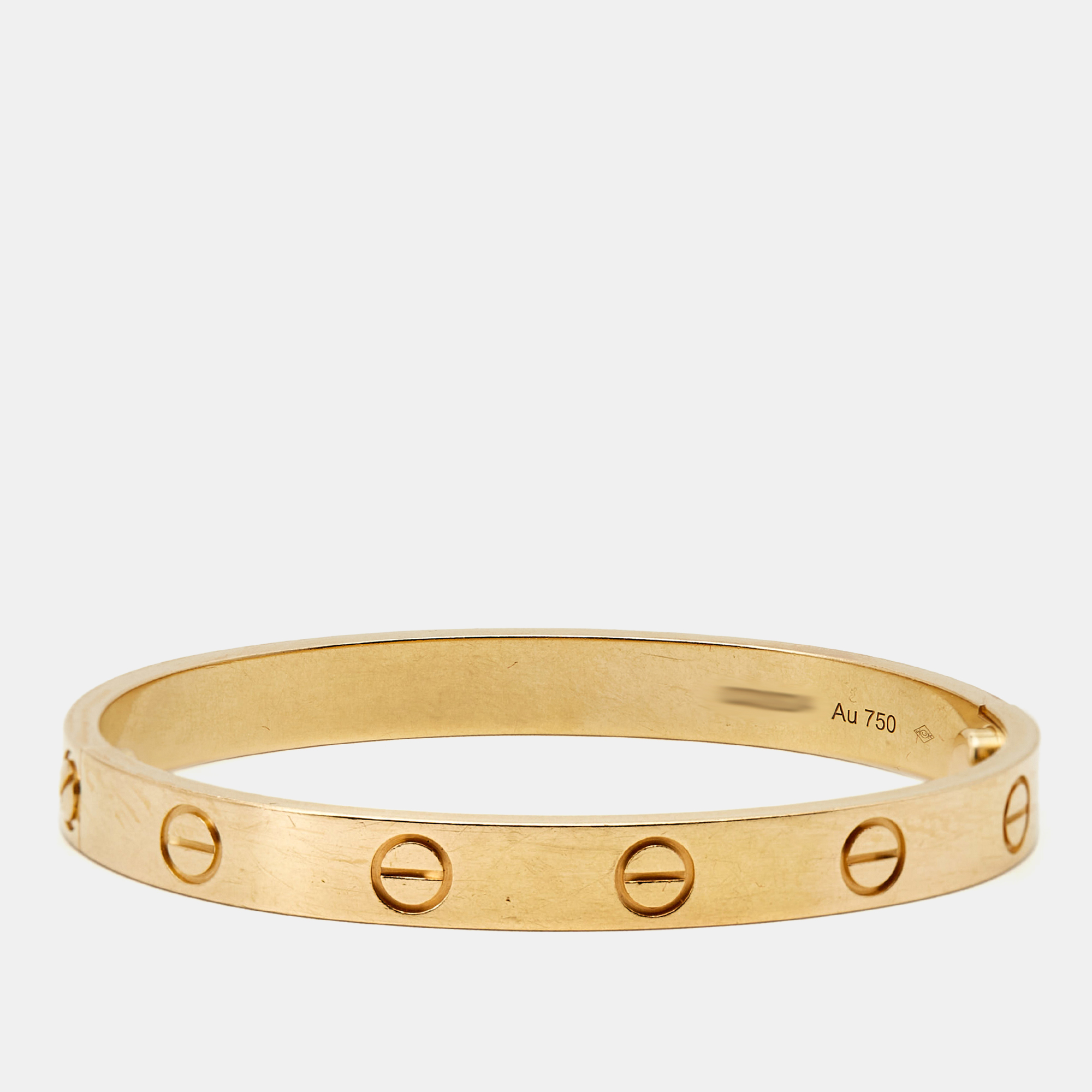 

Cartier Love 18k Yellow Gold Bracelet 15