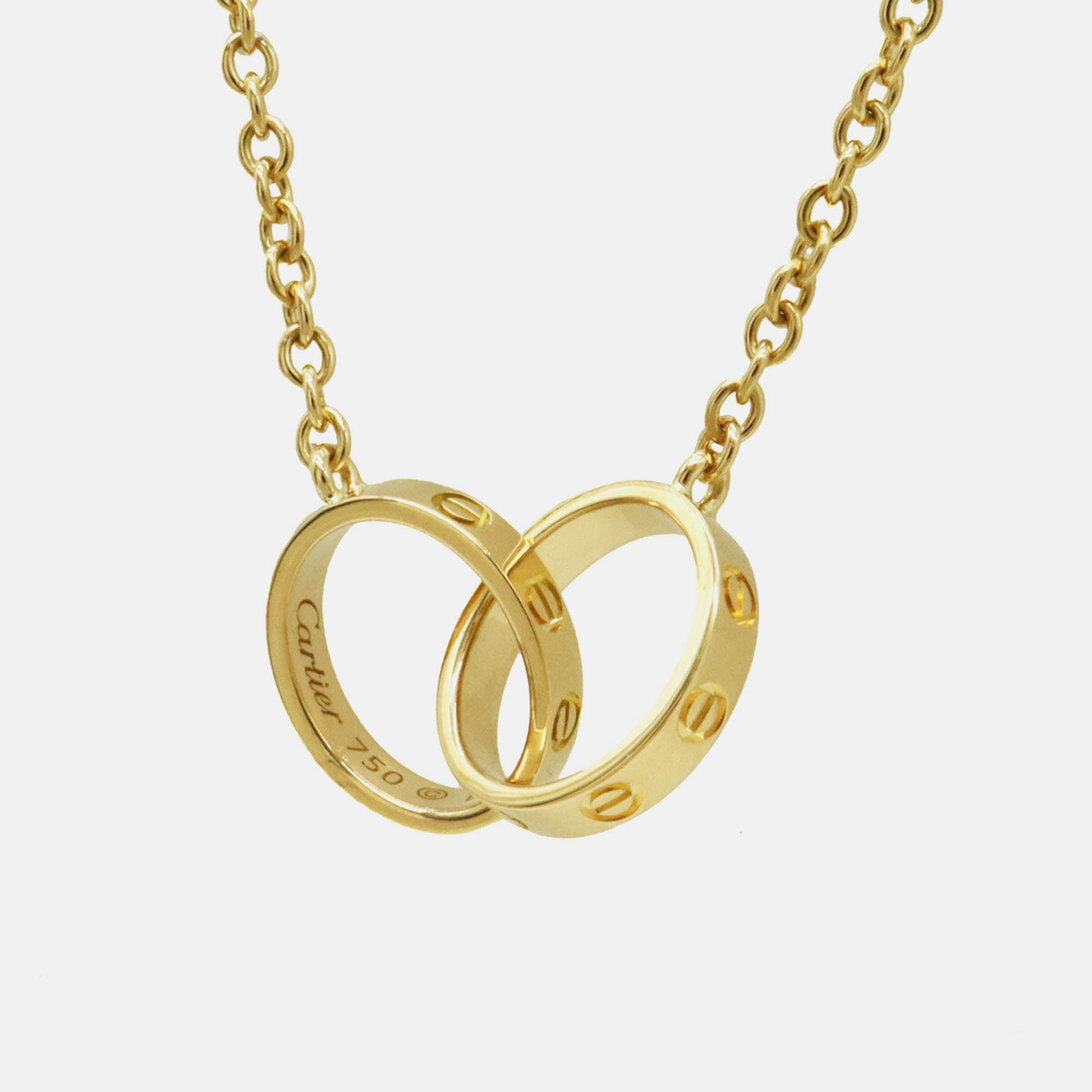 

Cartier Baby Love Necklace 18K Yg Gold Gold Metal