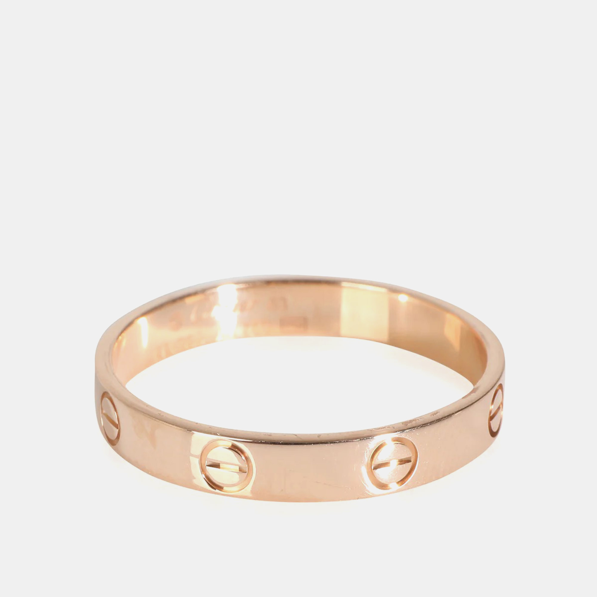 

Cartier 18K Rose Gold Love Band Ring EU 63