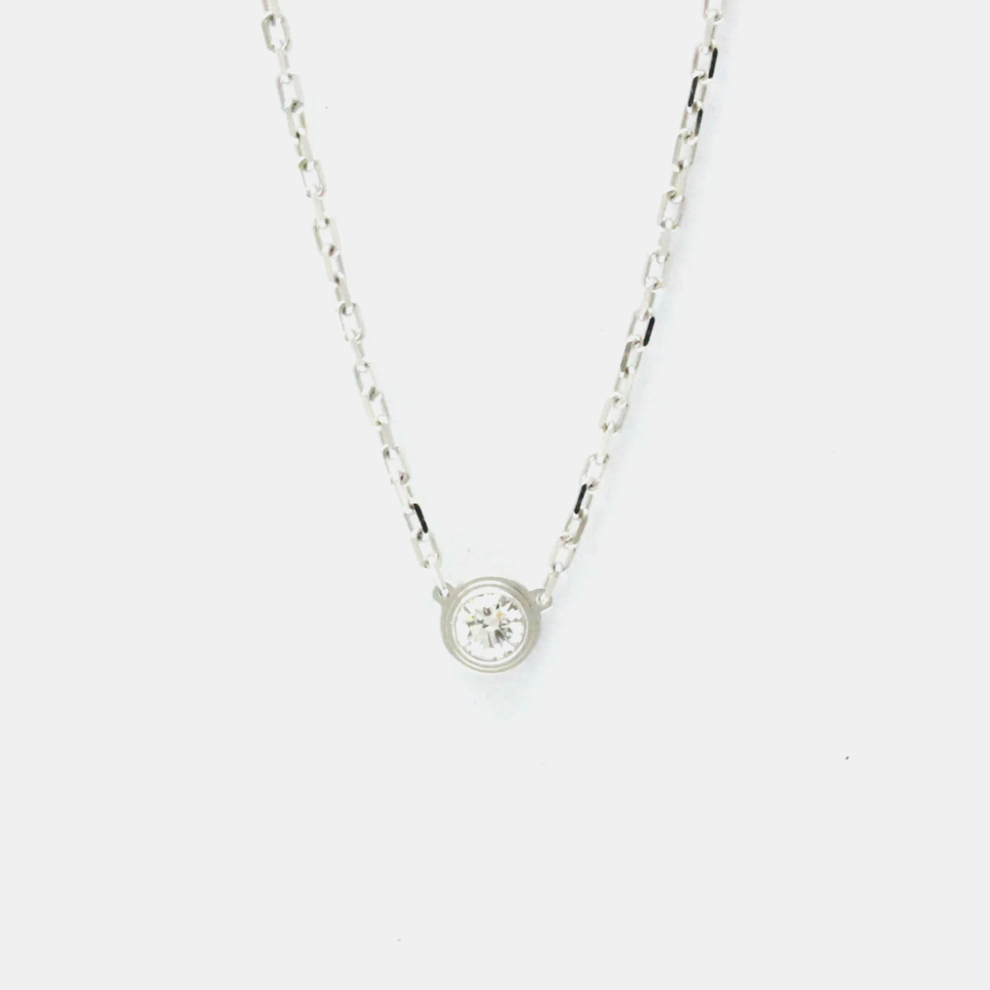 

Cartier 18K White Gold and Diamond D'amour Pendant Necklace