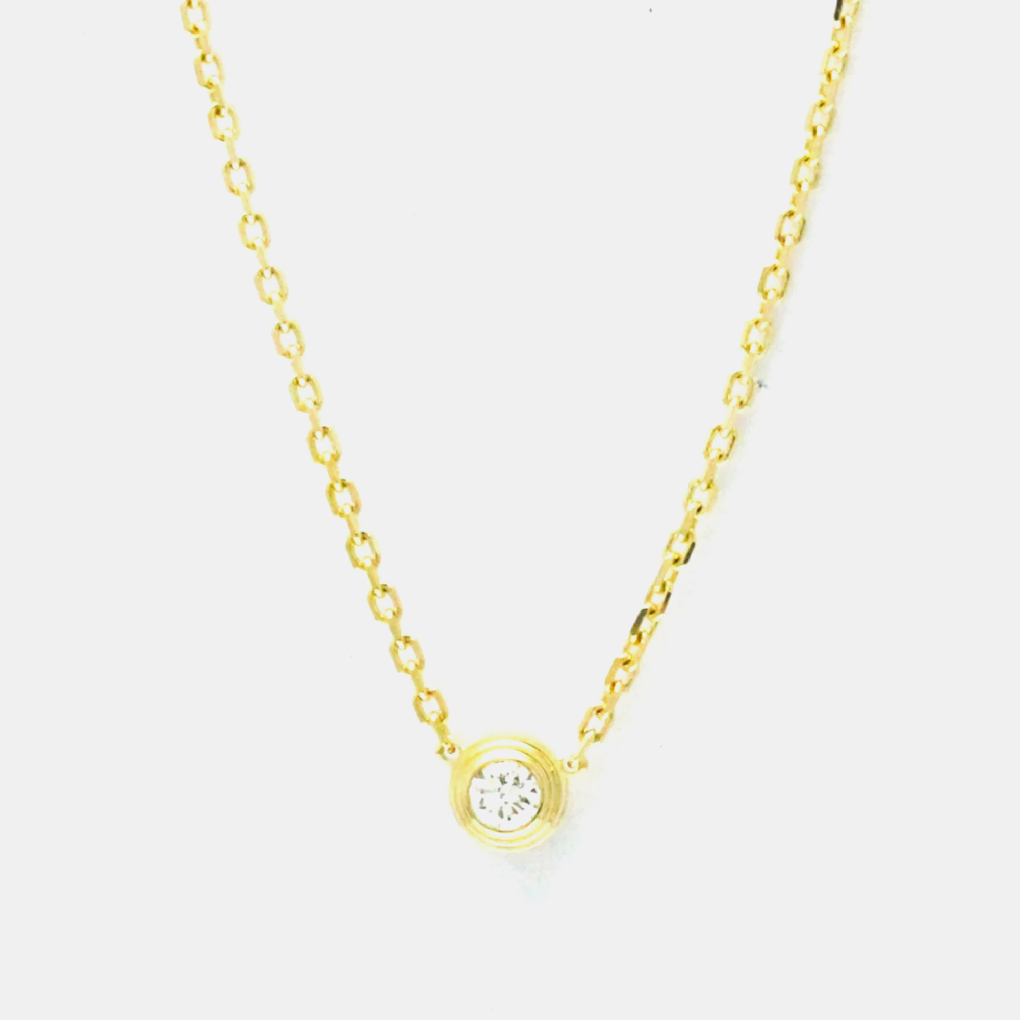 

Cartier 18K Yellow Gold and Diamond D'amour Pendant Necklace