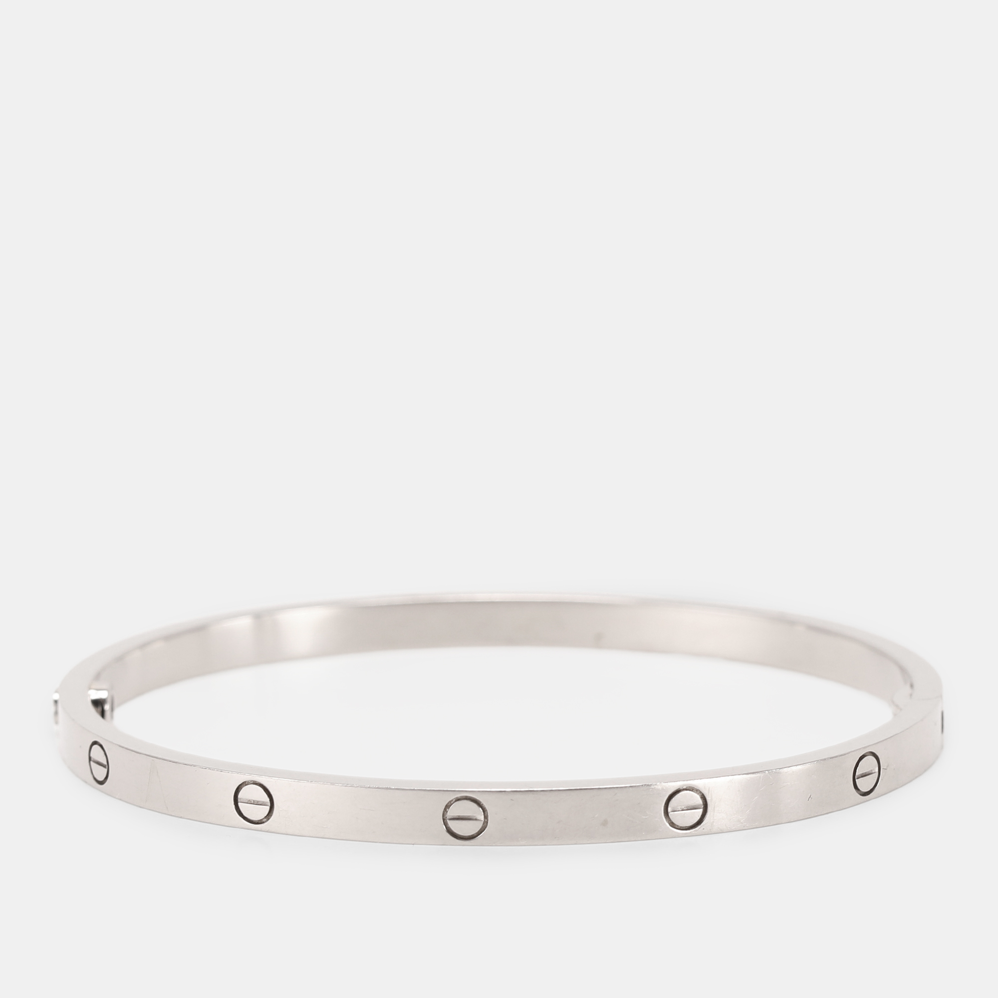 

Cartier Love 18k White Gold Bangle Bracelet 15