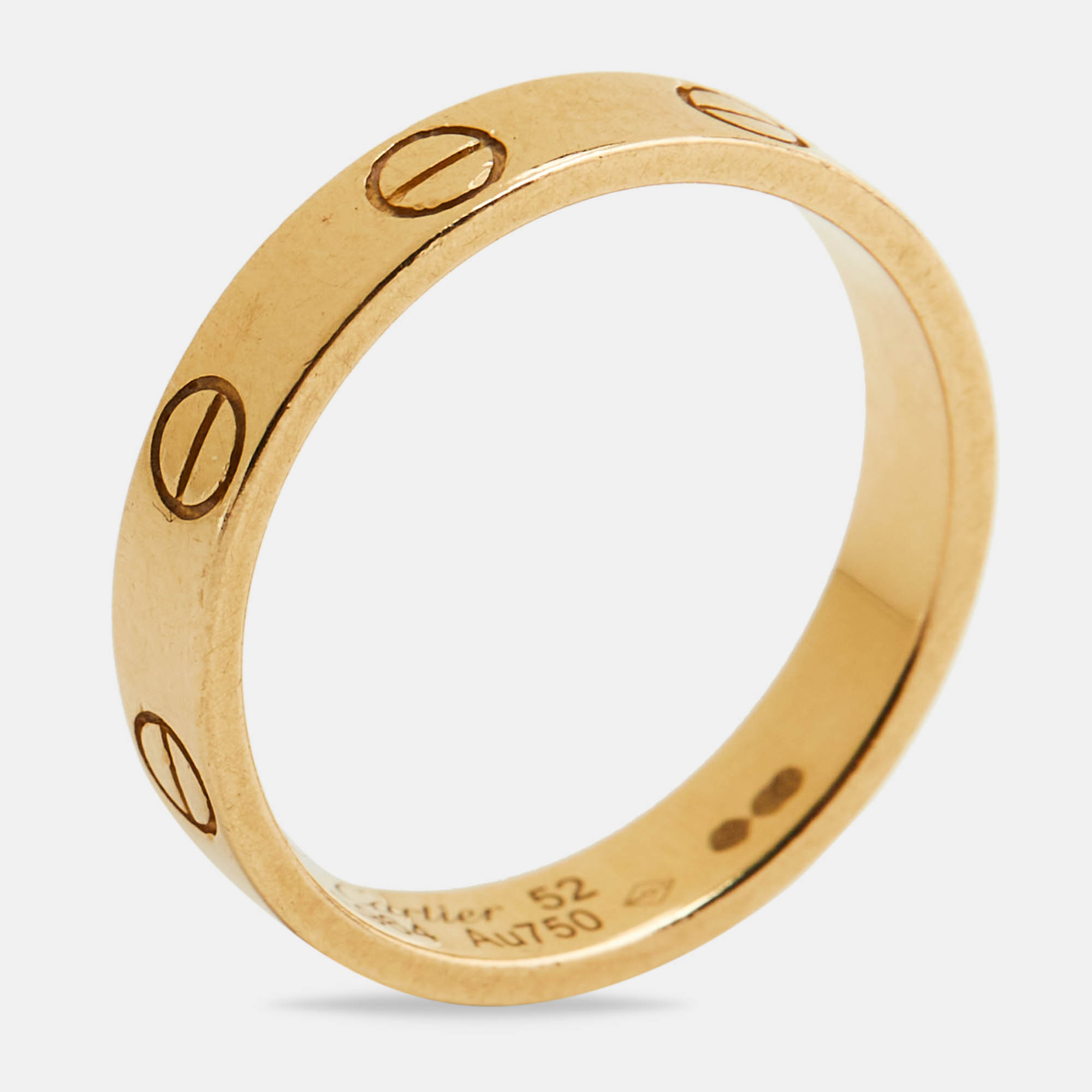 

Cartier Love 18k Yellow Gold Wedding Band Ring Size