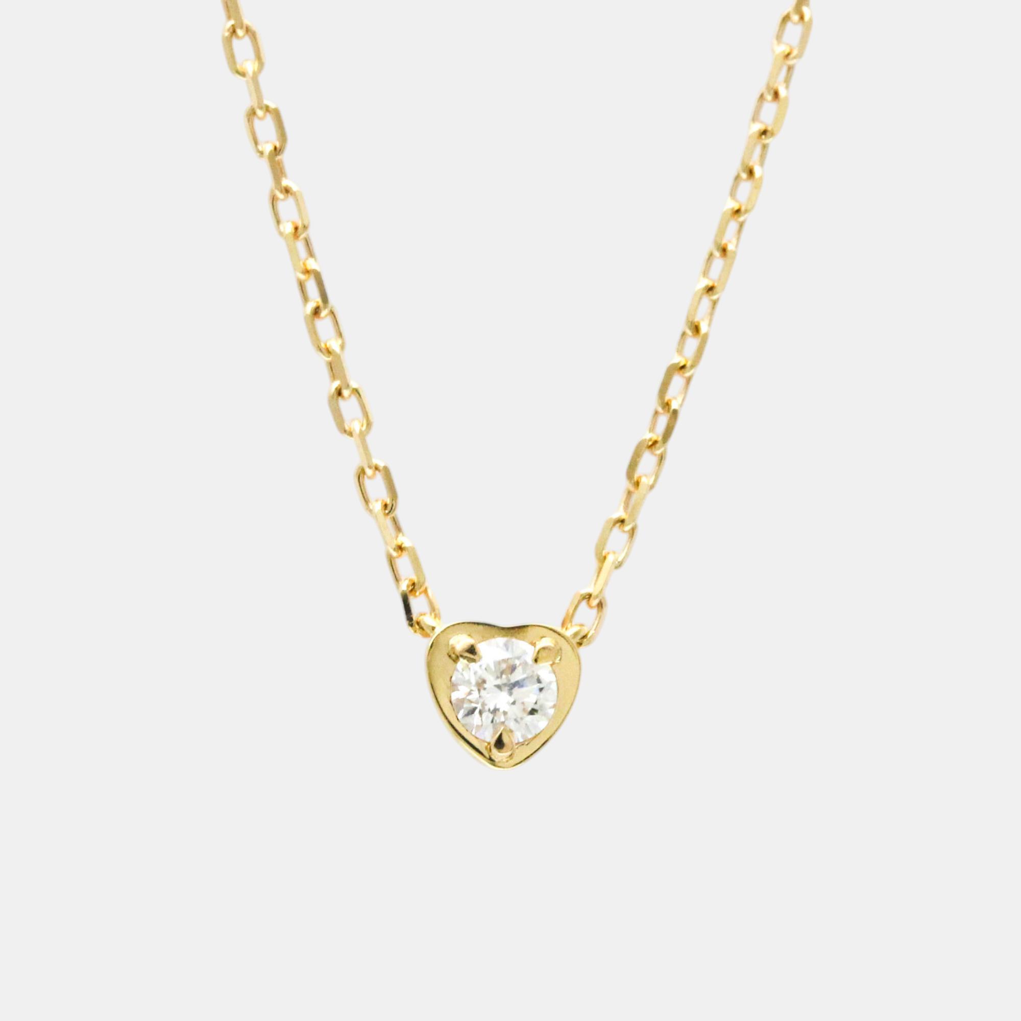 

Cartier 18K Rose Gold and Diamond Diamants Légers de Cartier Pendant Necklace