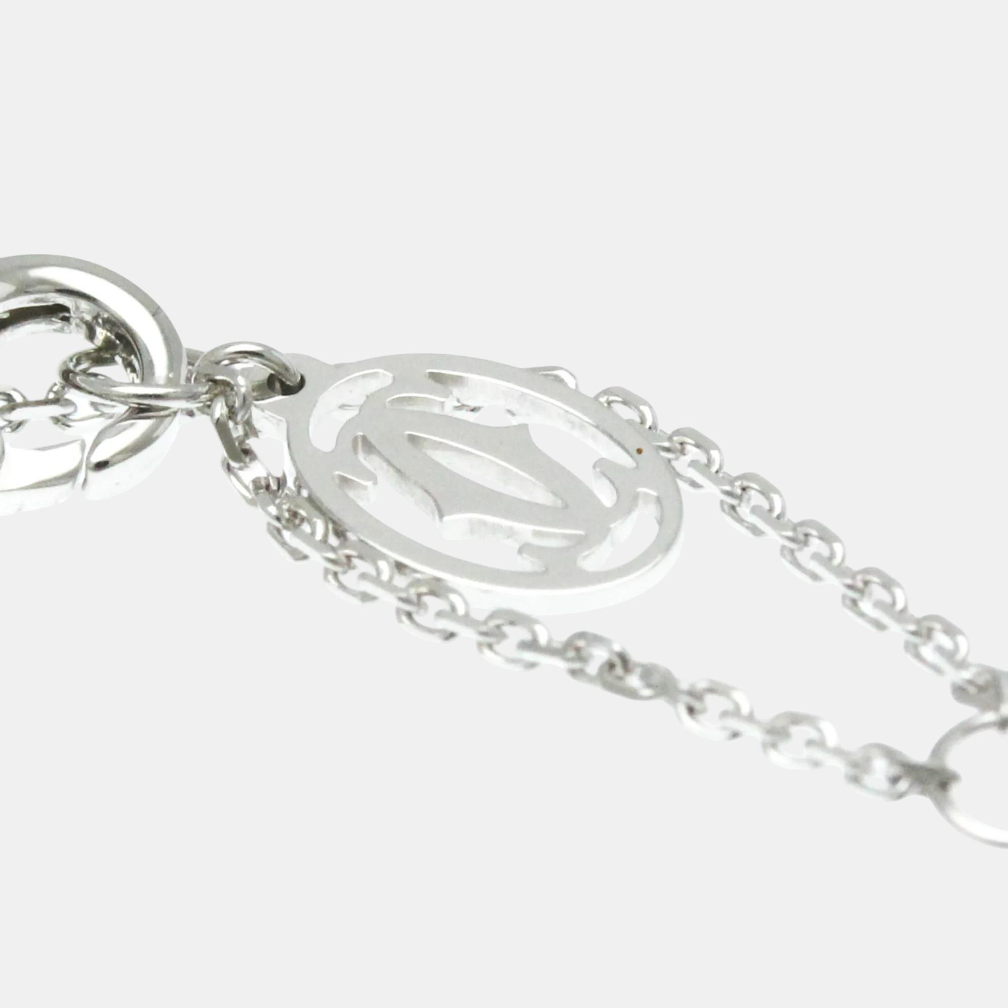 Cartier 18K White Gold and Diamond Diamants Légers Bracelet 