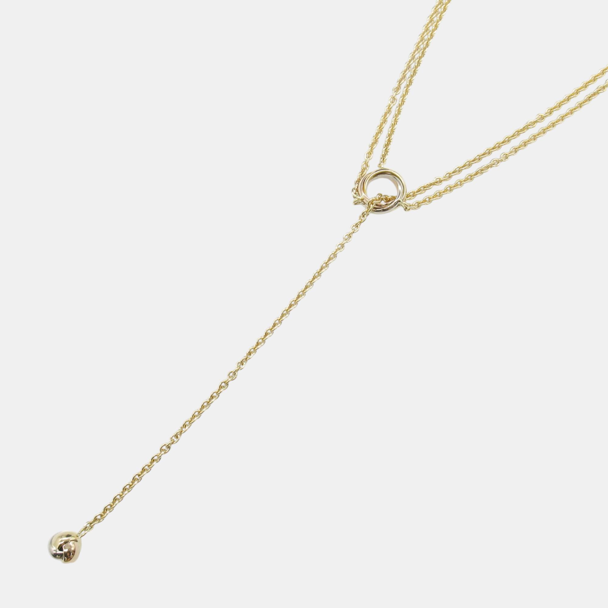 

Cartier 18K Rose Gold, 18K White Gold & 18K Yellow Gold Baby Trinity Pampilles Necklace