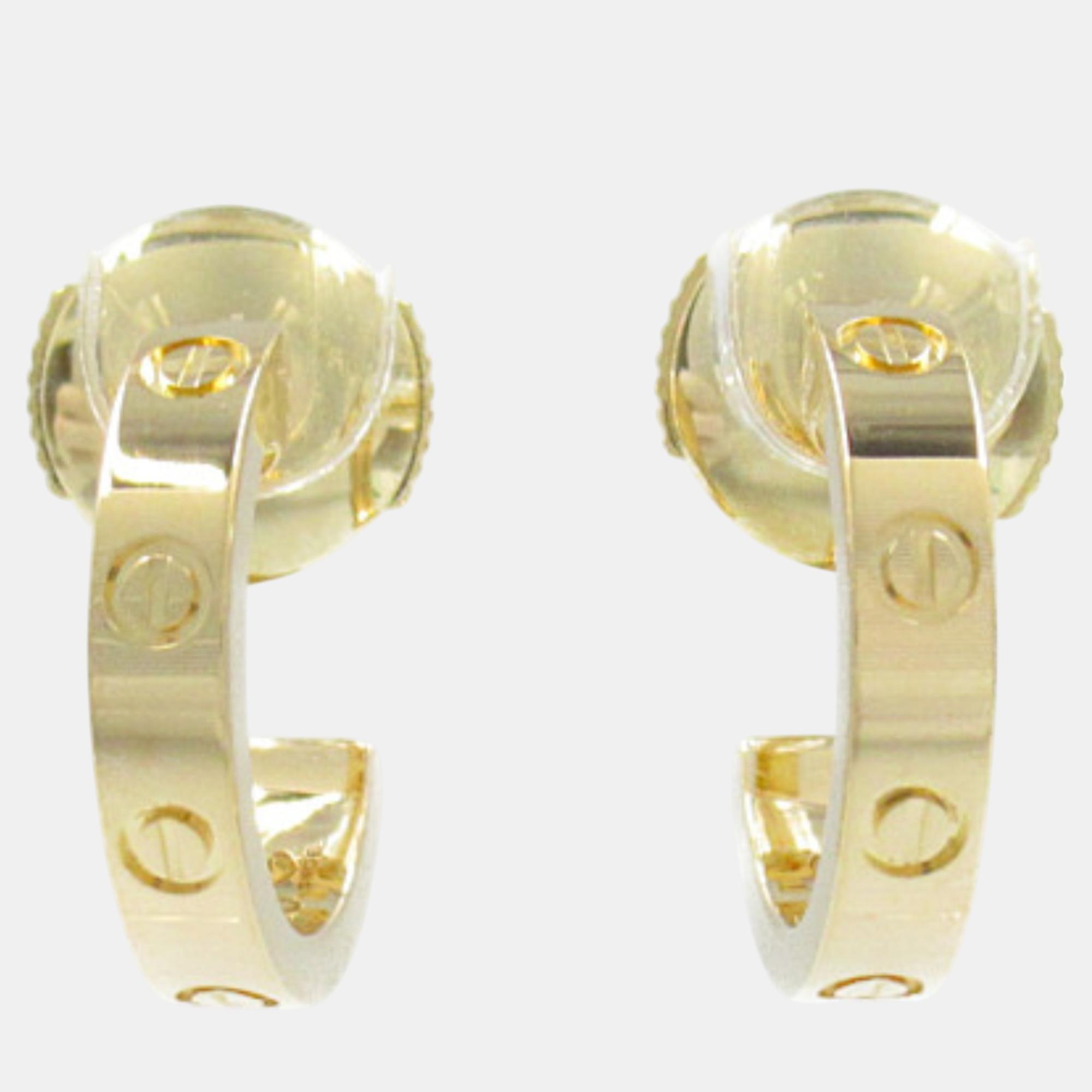 

Cartier 18K Yellow Gold Love Earrings