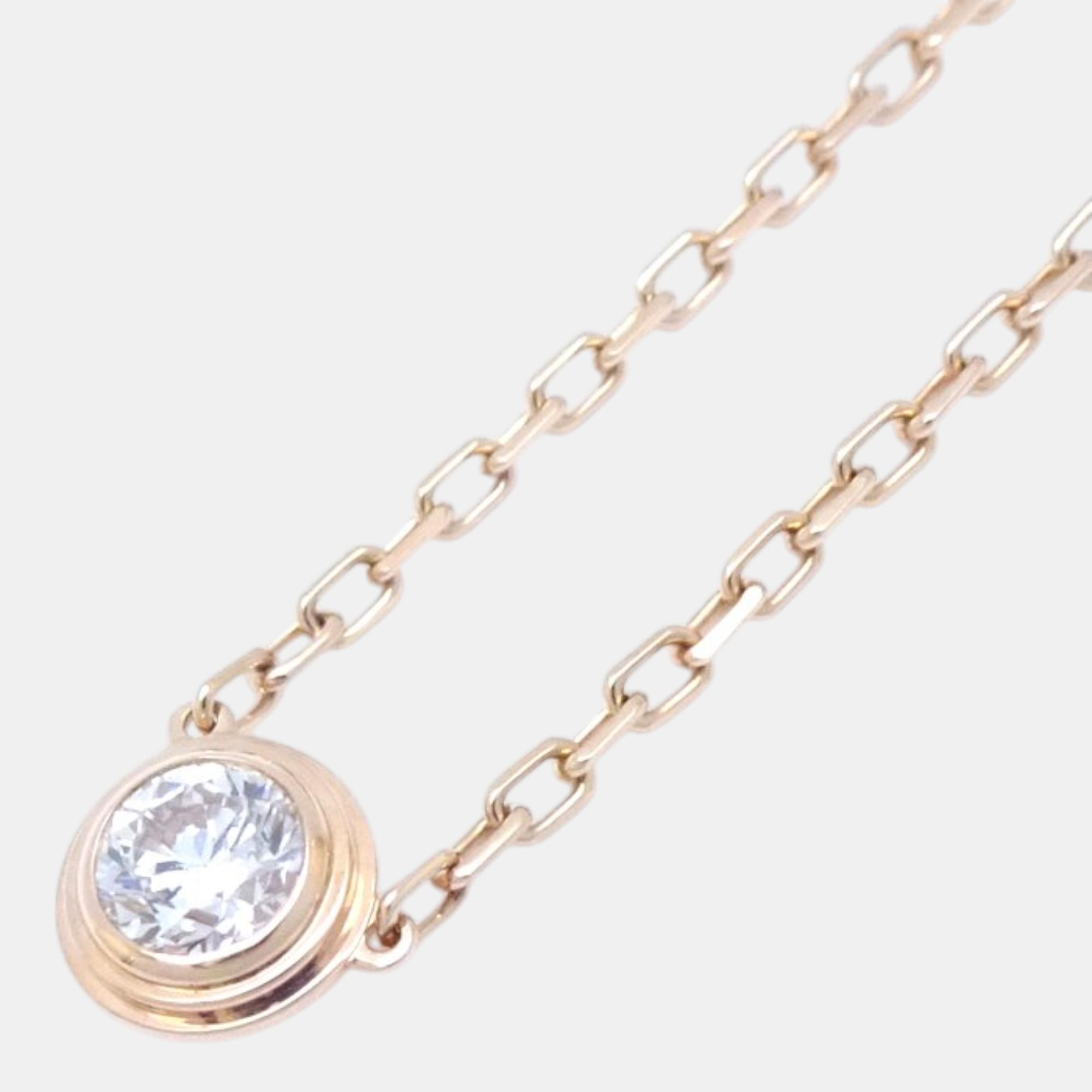 

Cartier 18K Rose Gold D'Amour LM Diamond Necklace