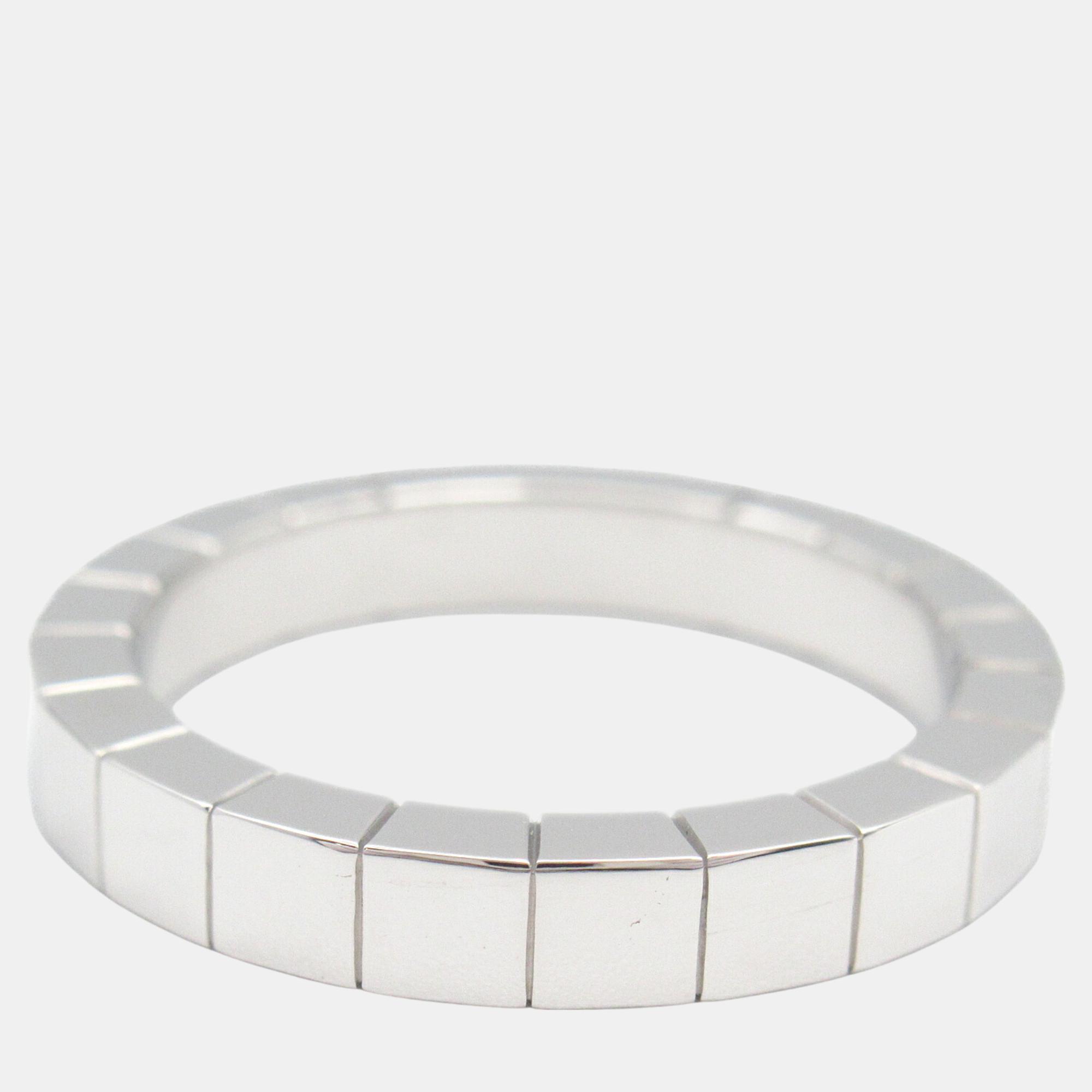 

Cartier 18K White Gold Lanieres Band Ring EU 52