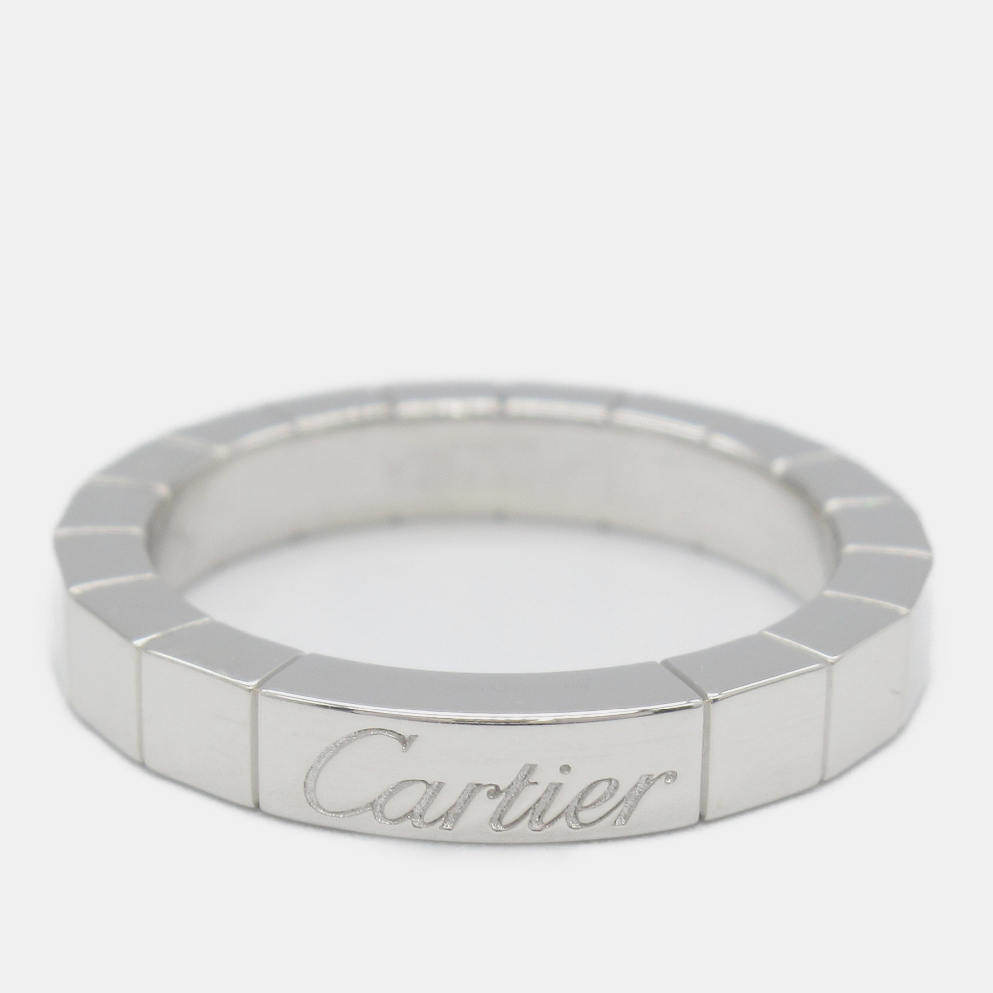 

Cartier 18K White Gold Lanieres Ring EU 48