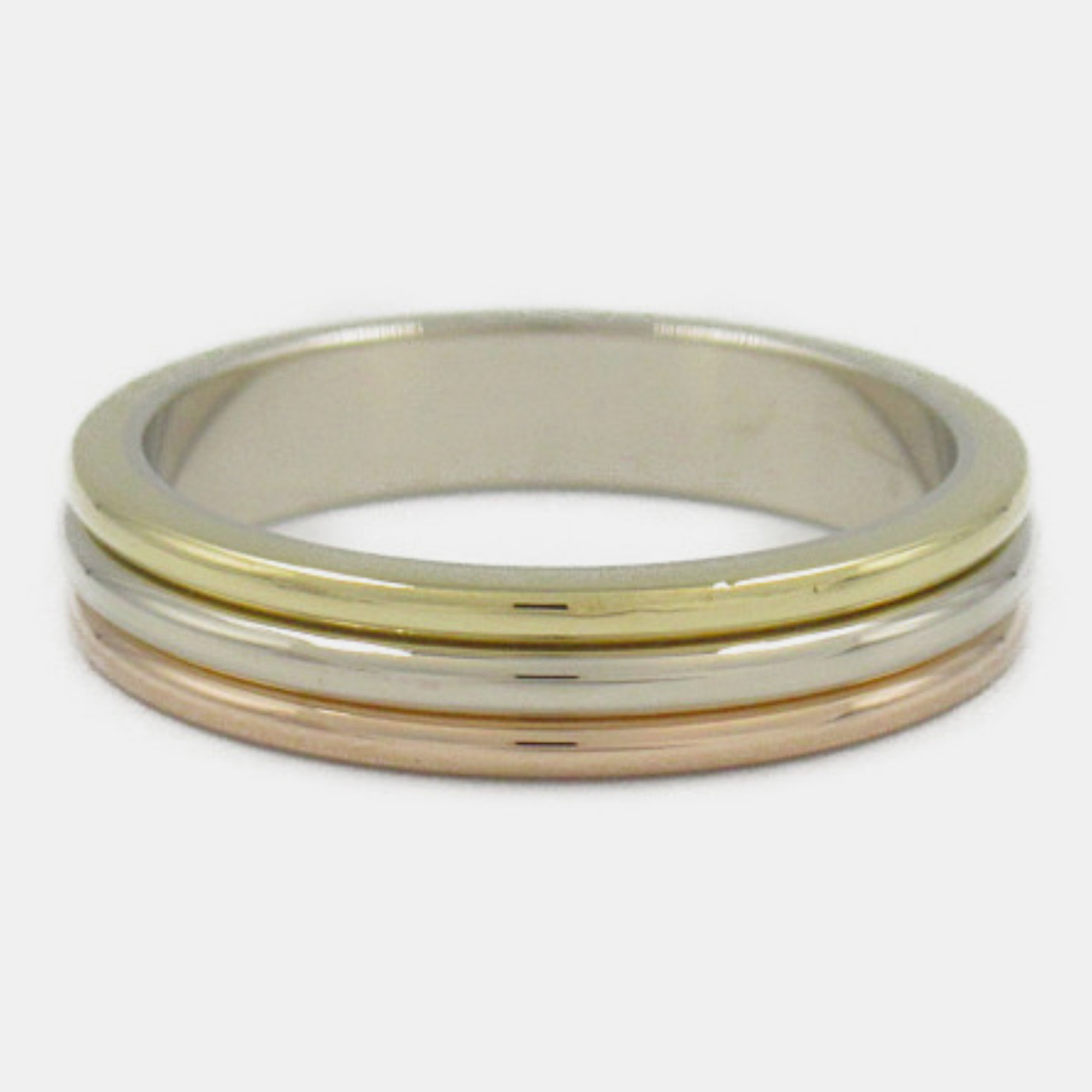 

Cartier 18K White, Yellow, Rose Gold Vendome Ring EU 51