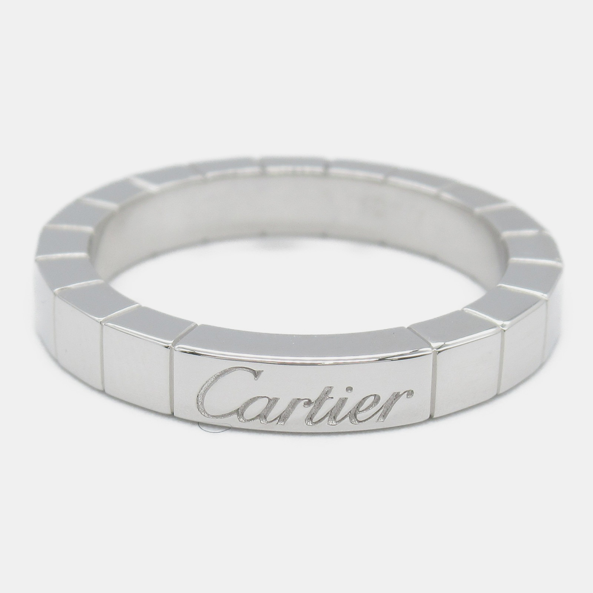 

Cartier 18K White Gold Lanieres Ring EU 50