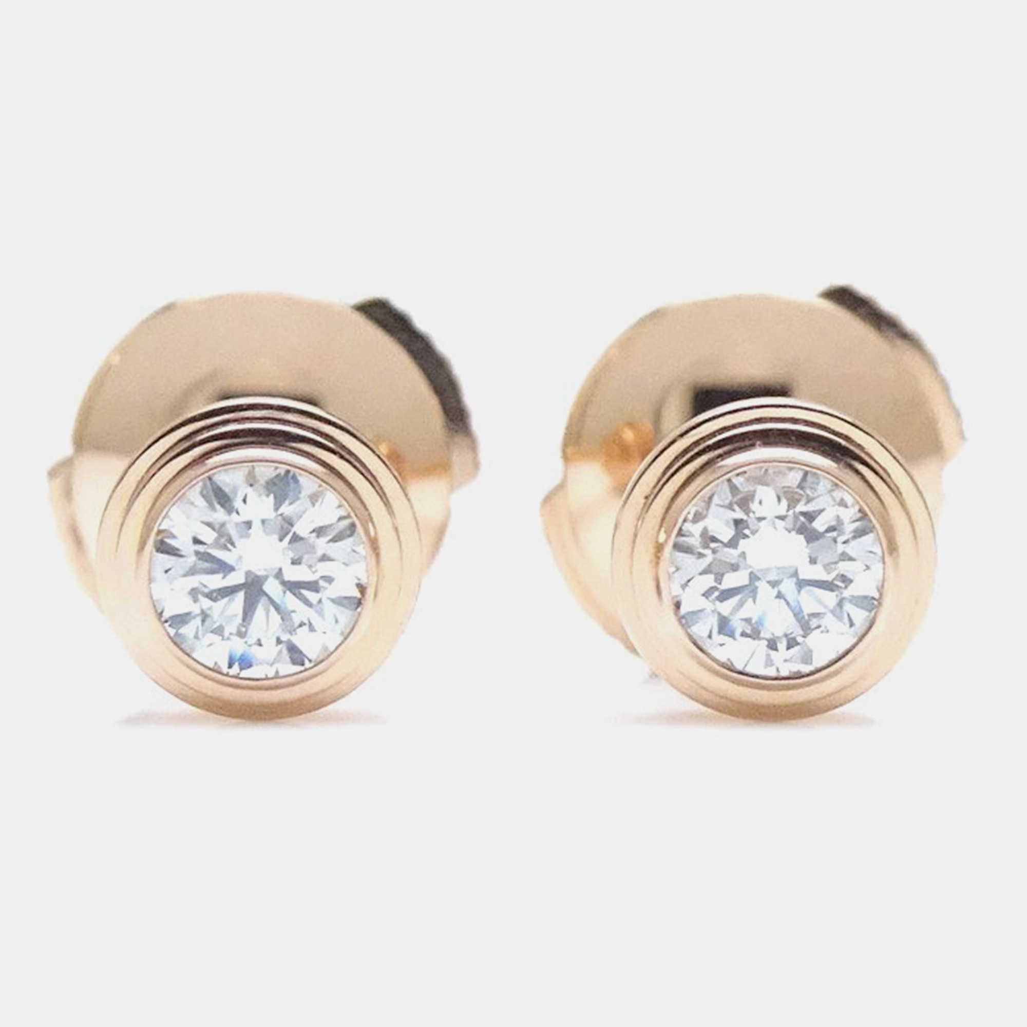 

Cartier 18K Pink Gold D'amour Diamond Earrings