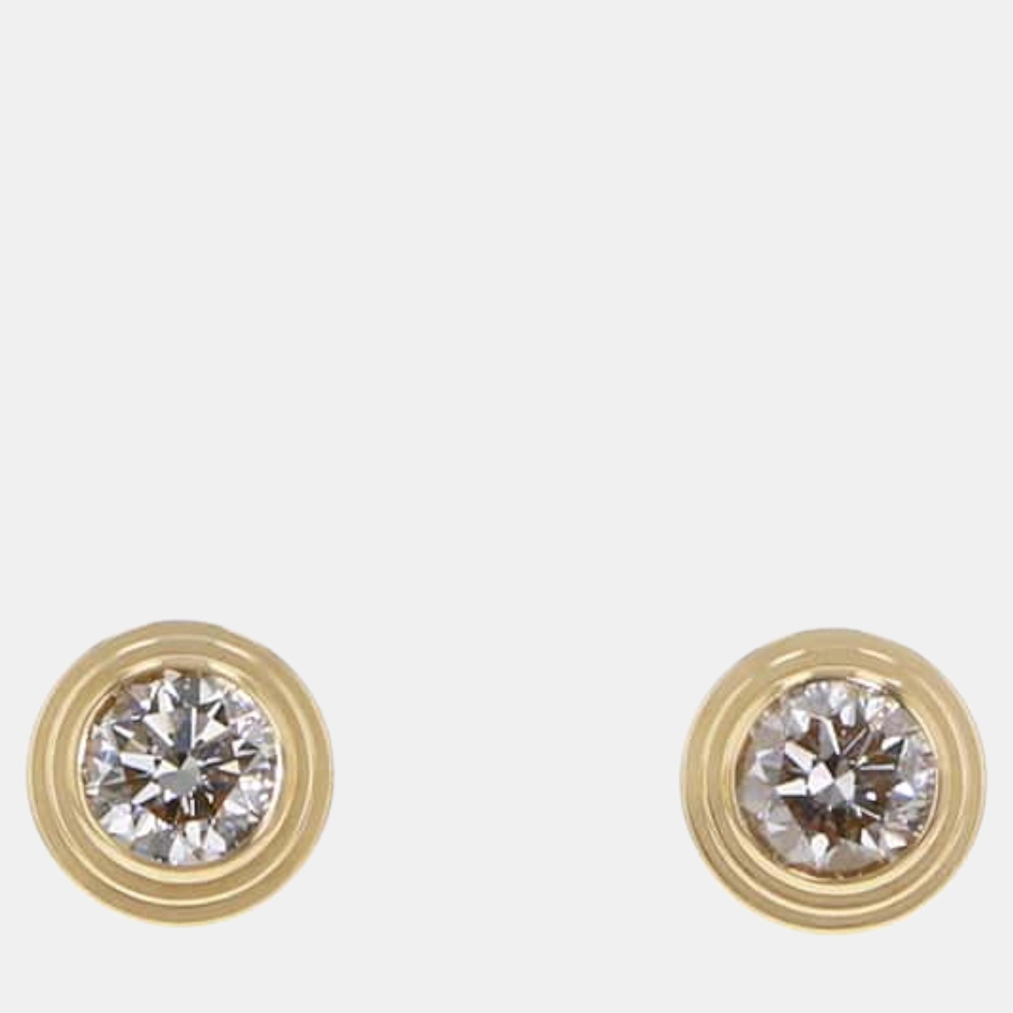 

Cartier 18K Yellow Gold and Diamond D'amour Earrings