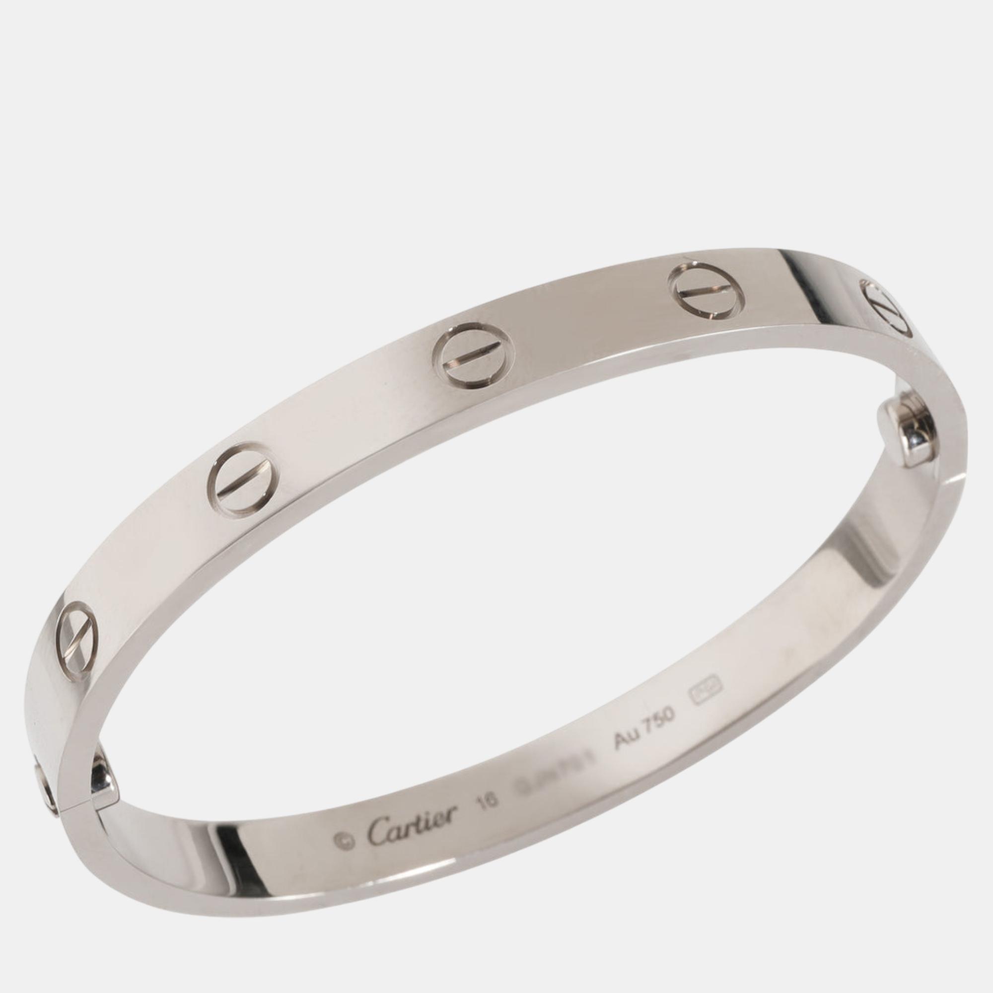 

Cartier 18K White Gold Love Bracelet