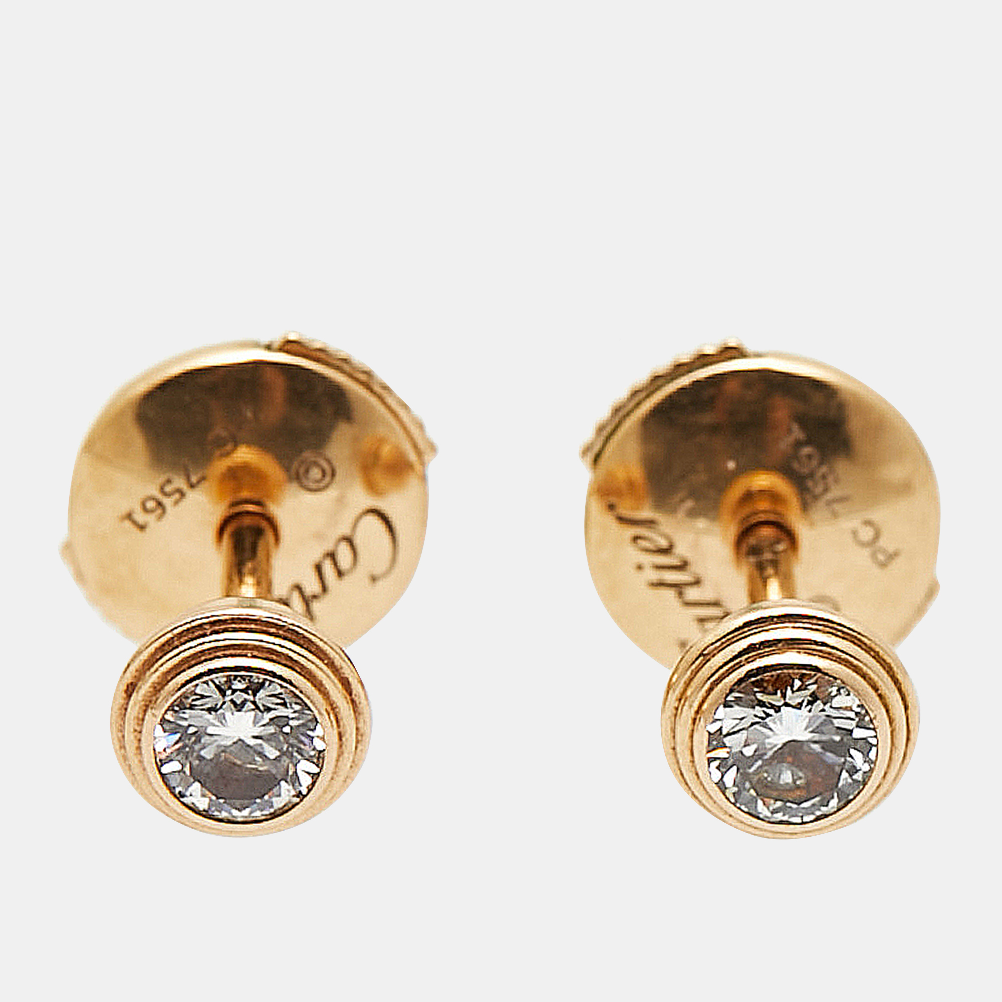 

Cartier D'Amour Diamond 18K Rose Gold Medium Model Stud Earrings