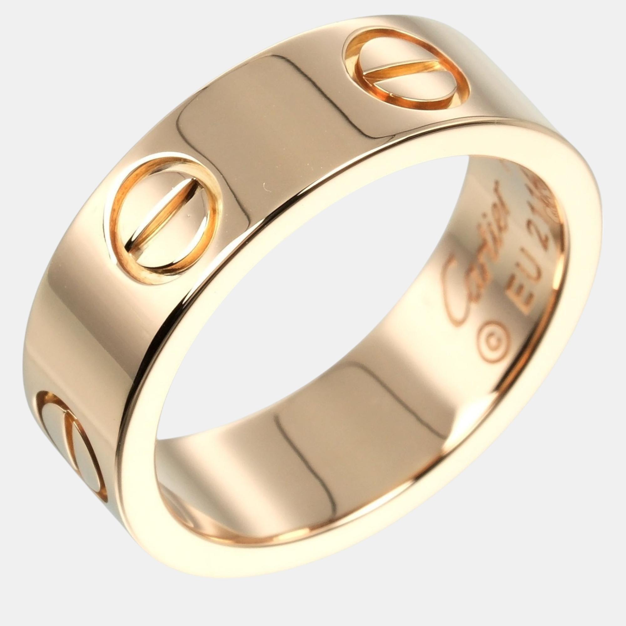 

Cartier 18K Pink Gold Love Ring EU