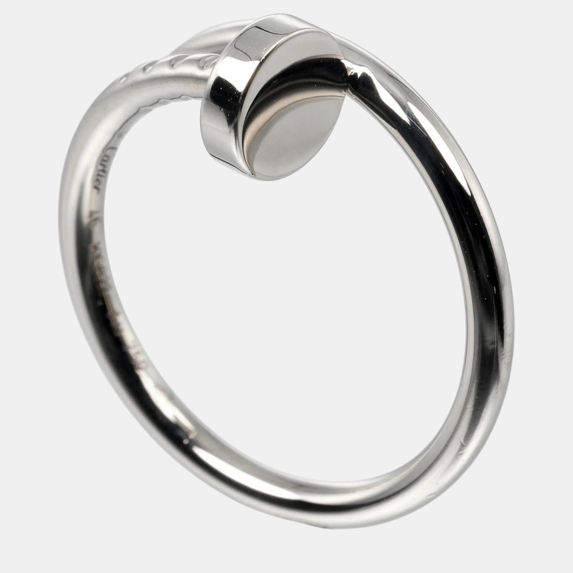 

Cartier 18K White Gold Juste Un Clou White Gold Ring EU