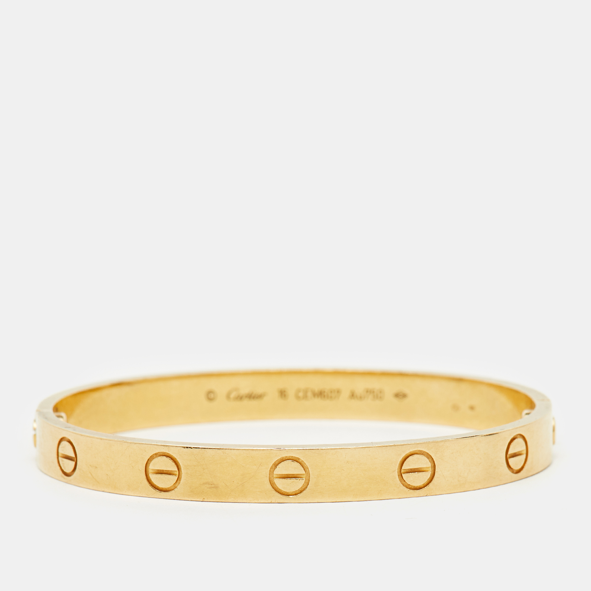 

Cartier Love 18k Yellow Gold Bracelet 16