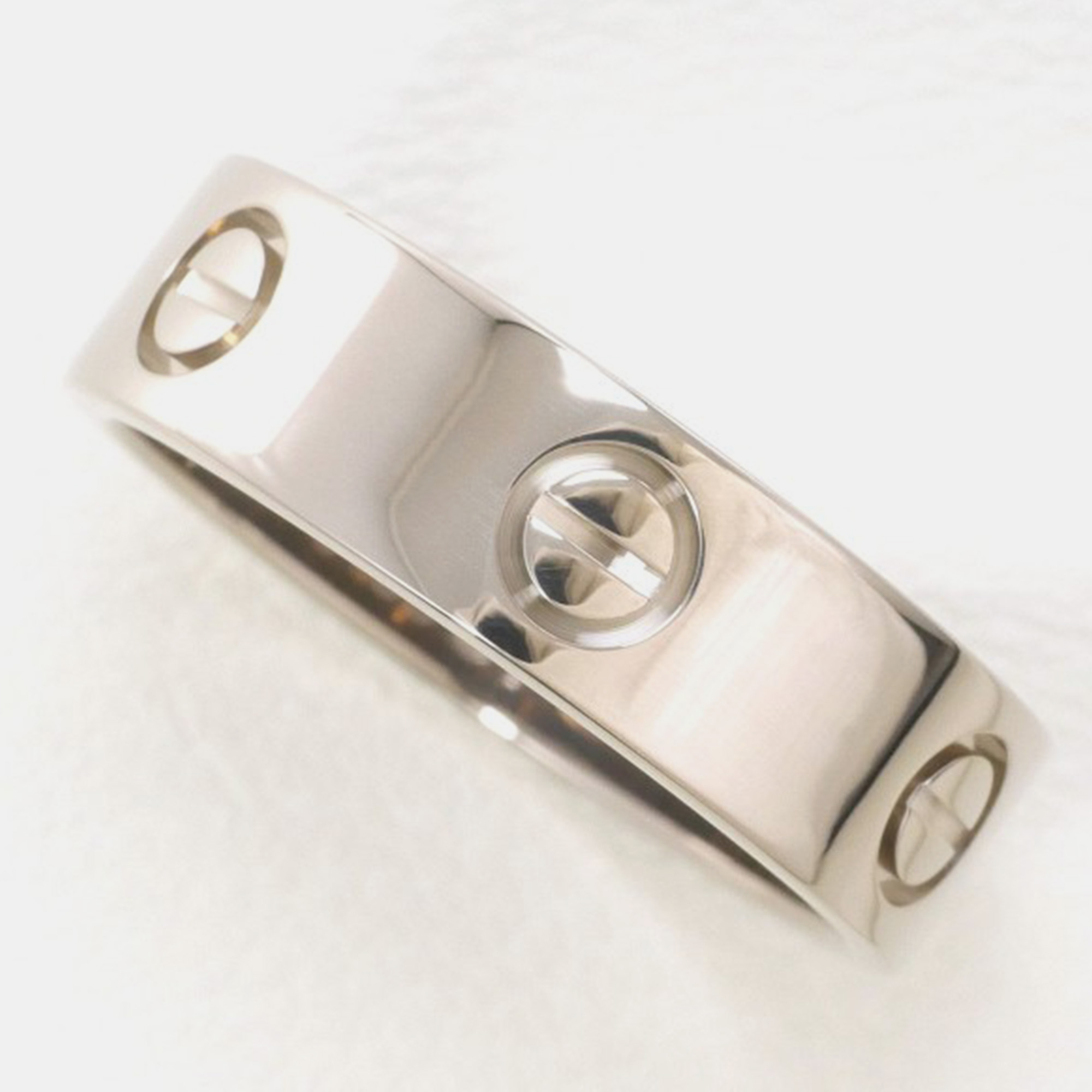 

Cartier 18K White Gold, Diamond Love Ring EU 57