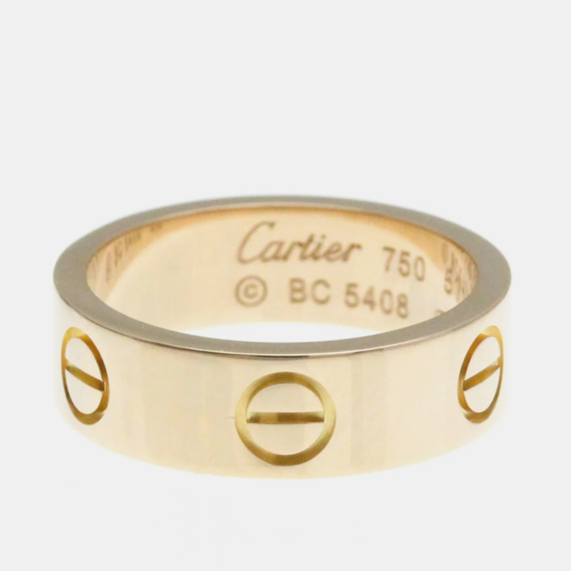 

Cartier 18K Rose Gold Love Band Ring EU 51