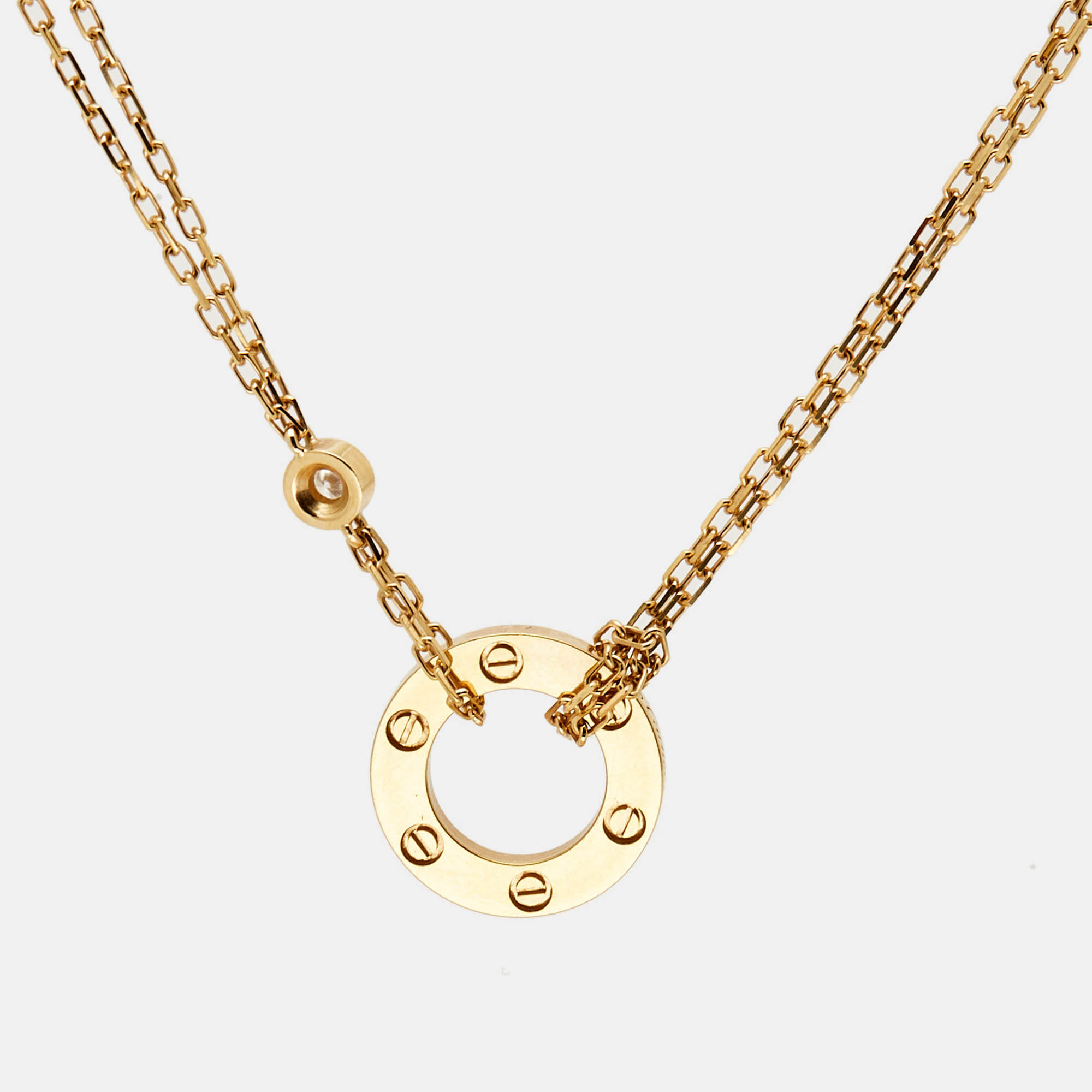 

Cartier Love Diamonds 18k Yellow Gold Necklace