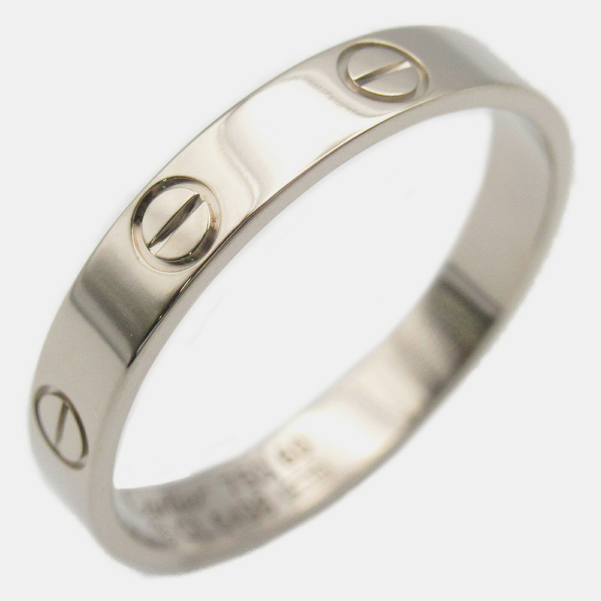 

Cartier 18K White Gold Love Band Ring EU 60