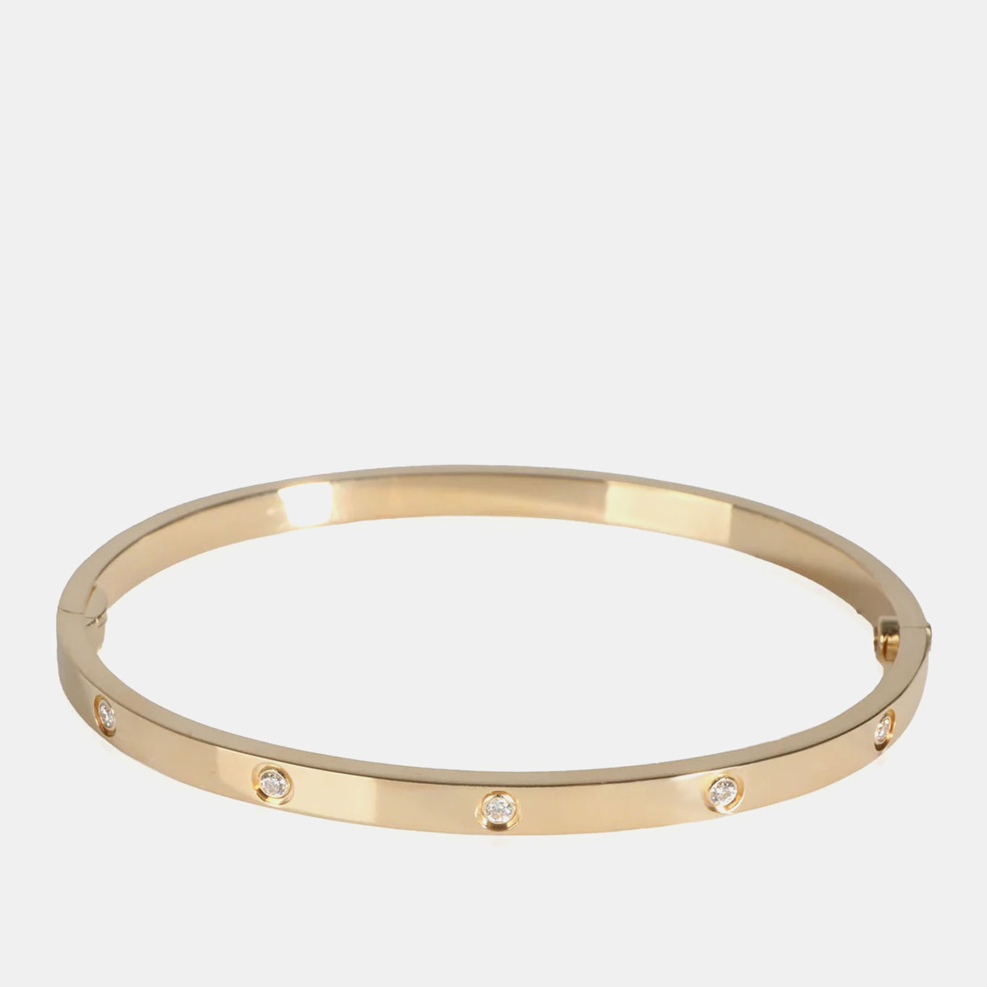 

Cartier 18K Yellow Gold, 10 Diamonds Love Bracelet