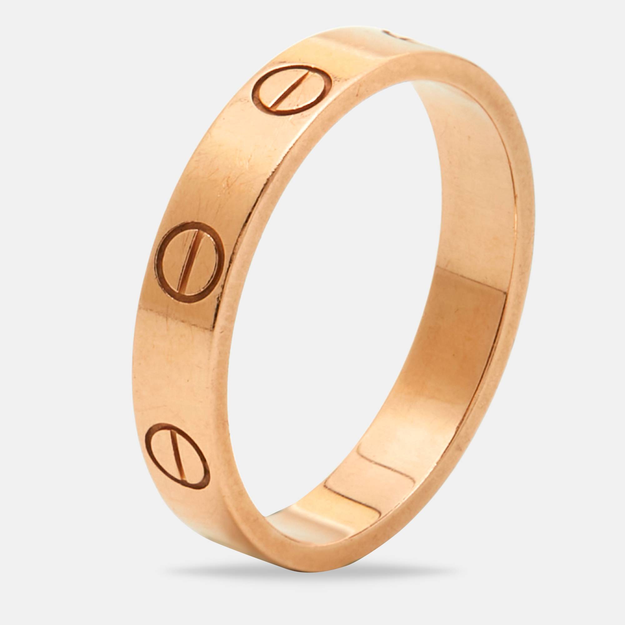 

Cartier Love 18k Rose Gold Small Model Wedding Band Ring Size