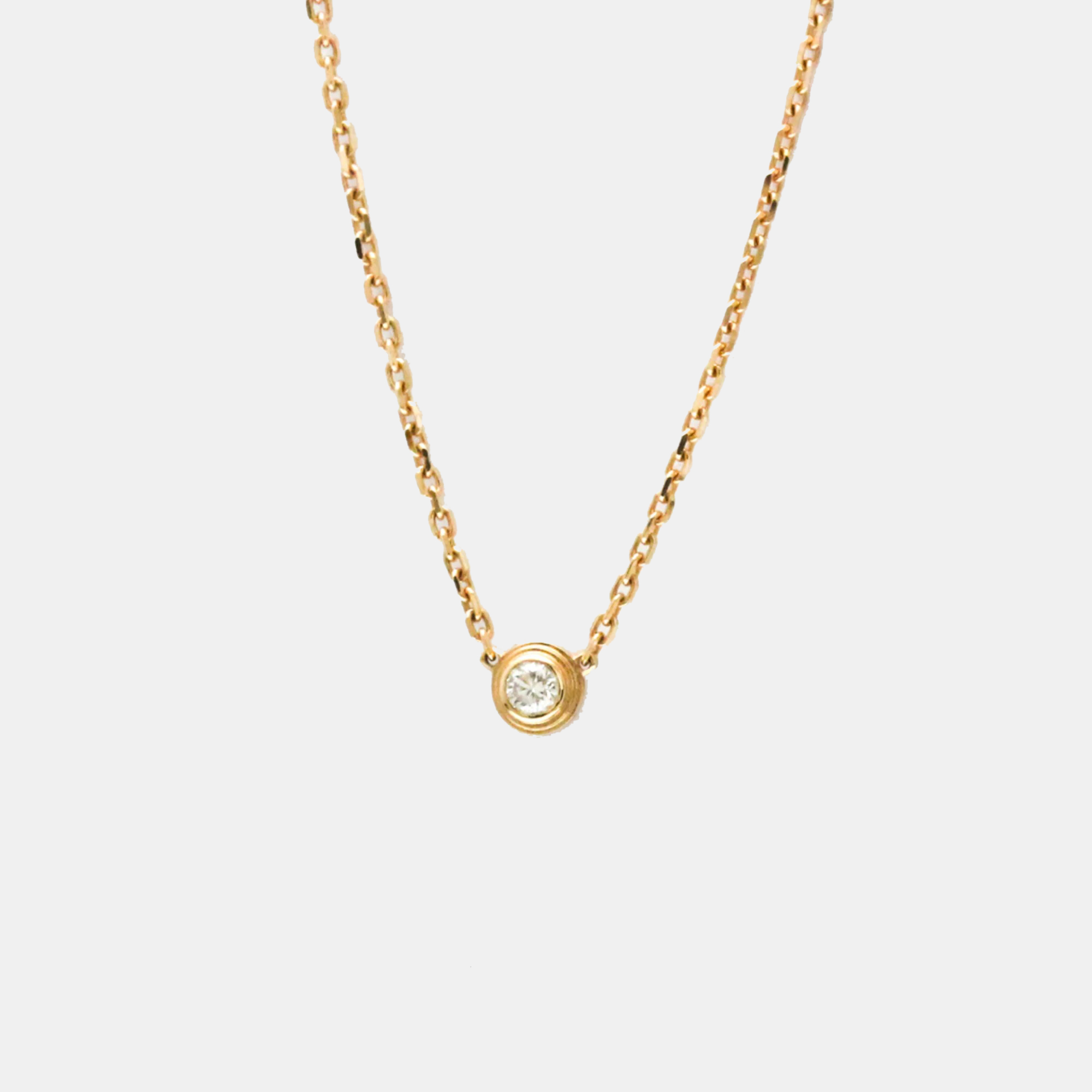 

Cartier 18K Rose Gold and Diamond D'amour Pendant Necklace