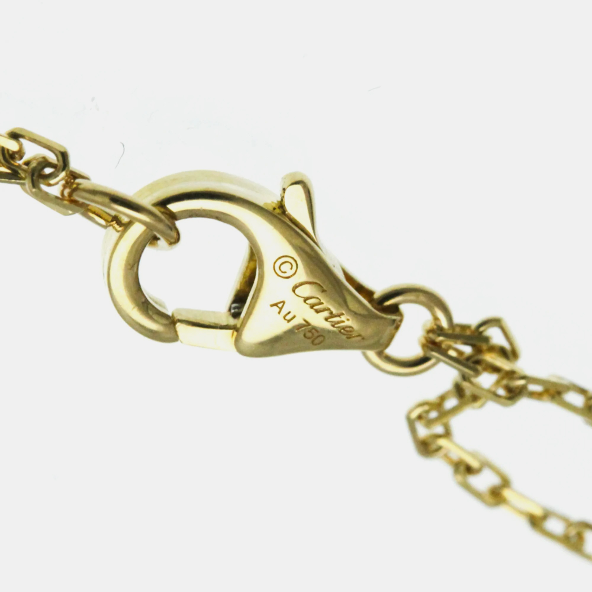 Cartier 18K Yellow Gold and Diamond Love Pendant Necklace 