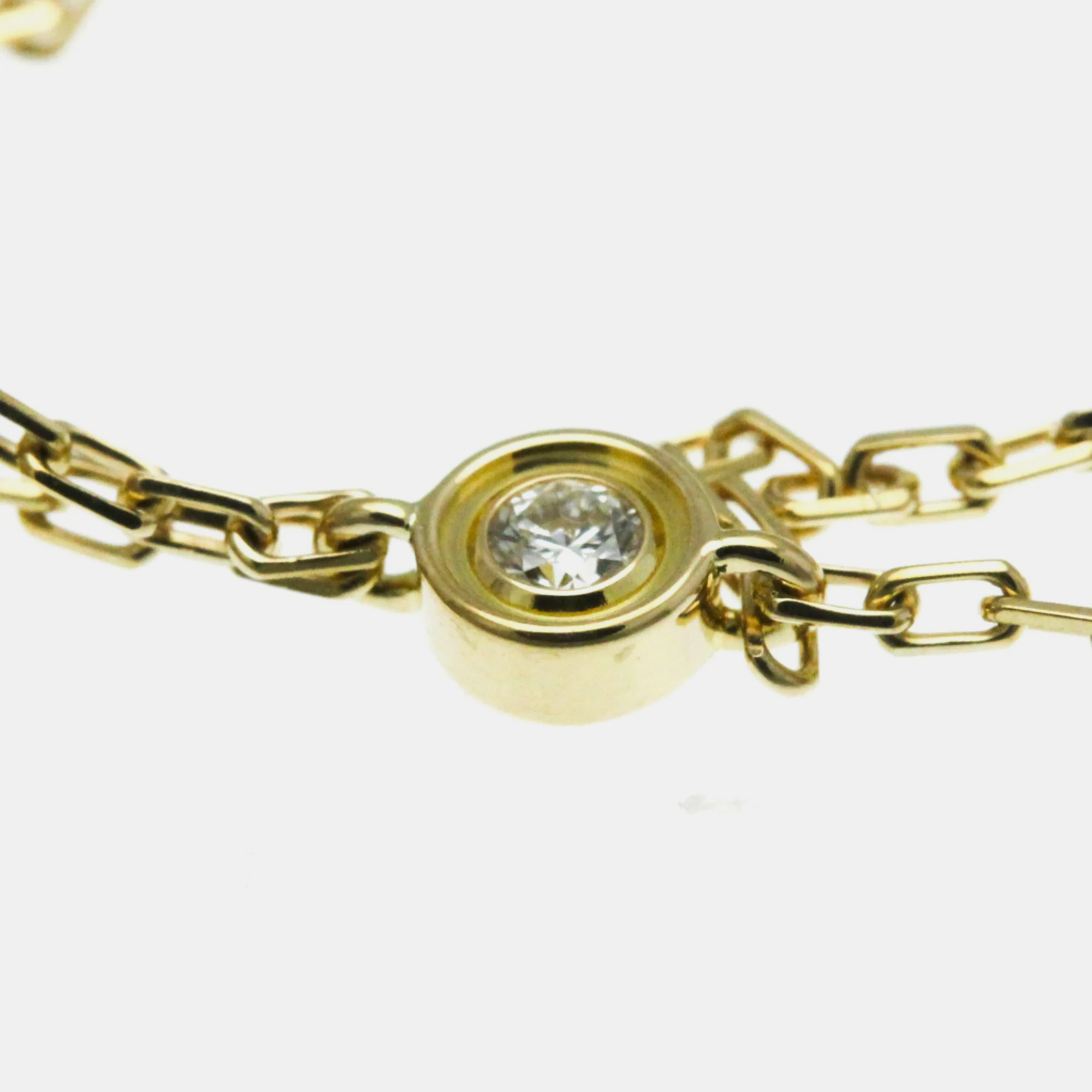 Cartier 18K Yellow Gold and Diamond Love Pendant Necklace 